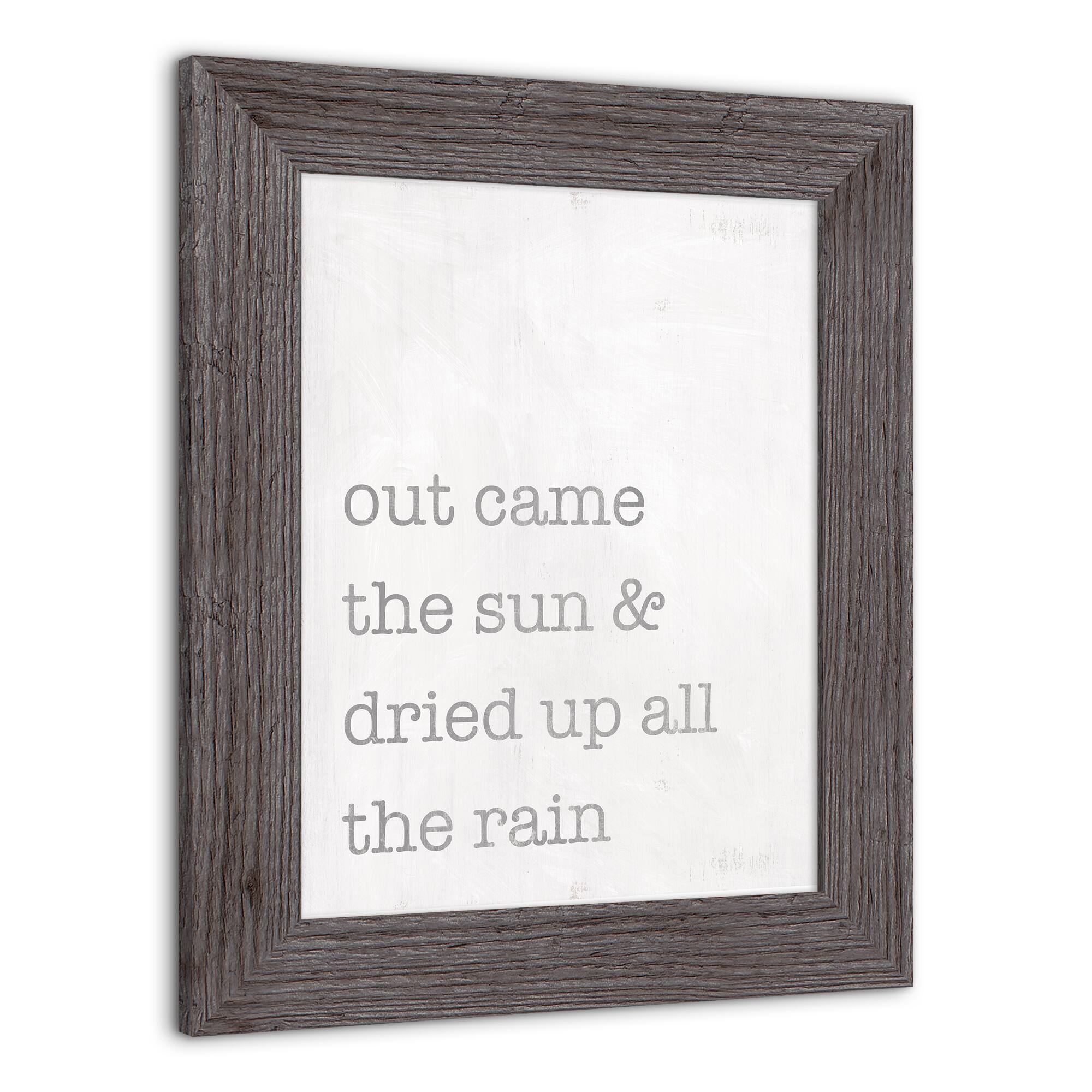 Out Came the Sun Western Framed Print
