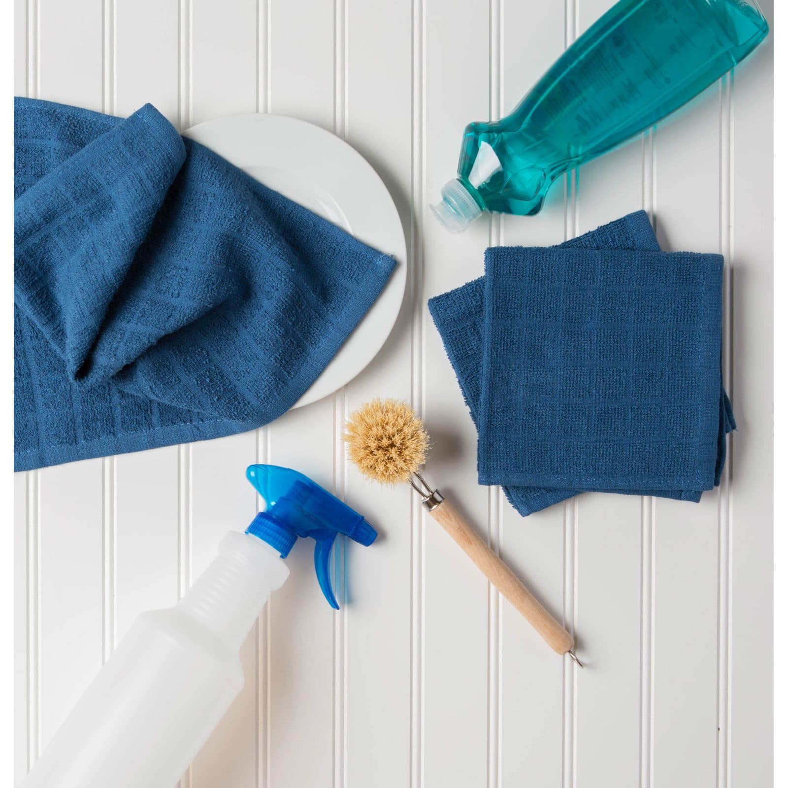 DII® Solid Windowpane Terry Dishcloth Set