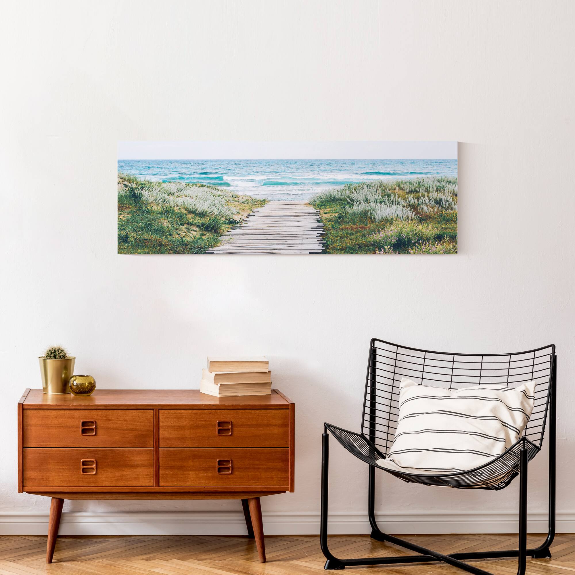 Ocean Walkway Canvas Wall Art