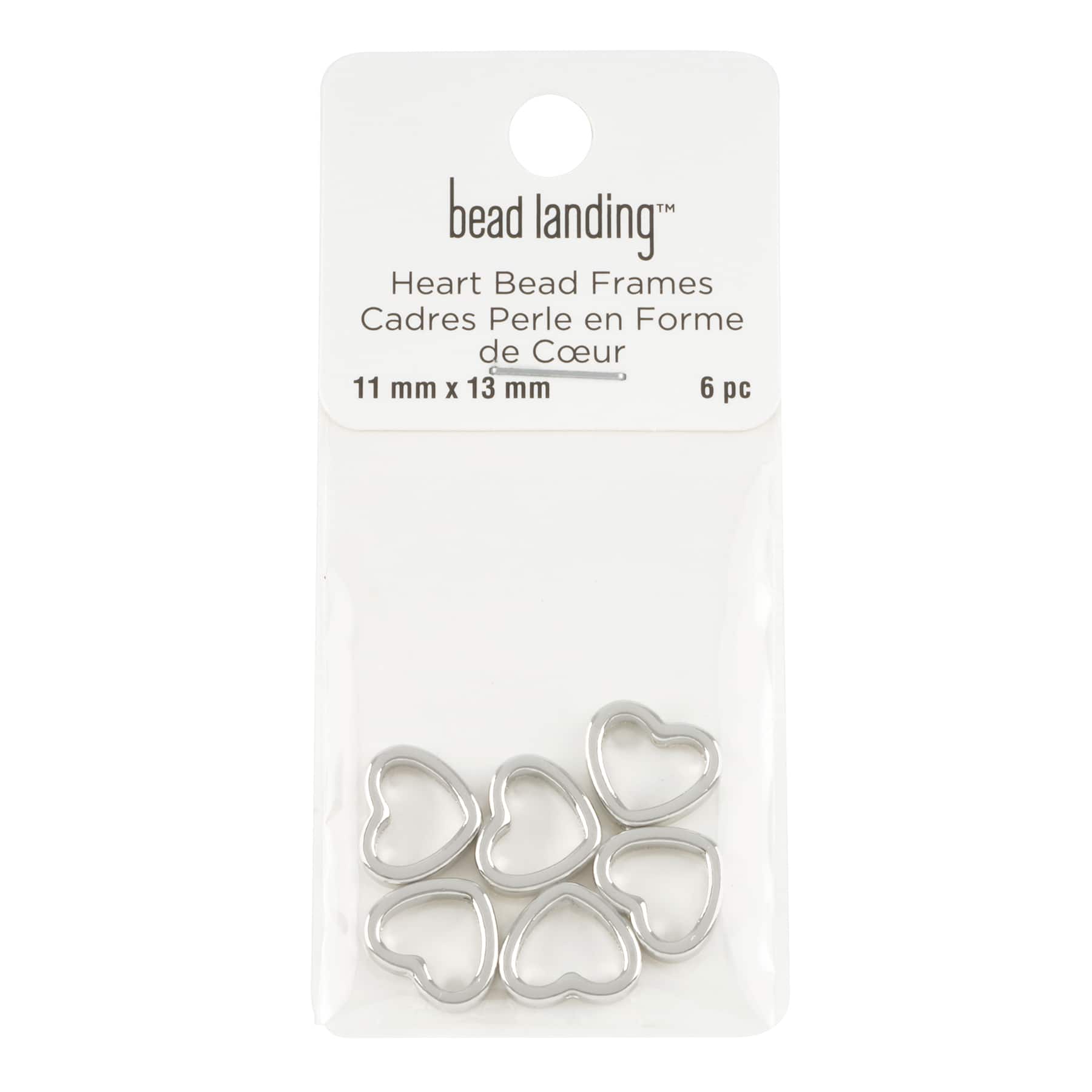 Heart Bead Frames, 6ct. by Bead Landing™