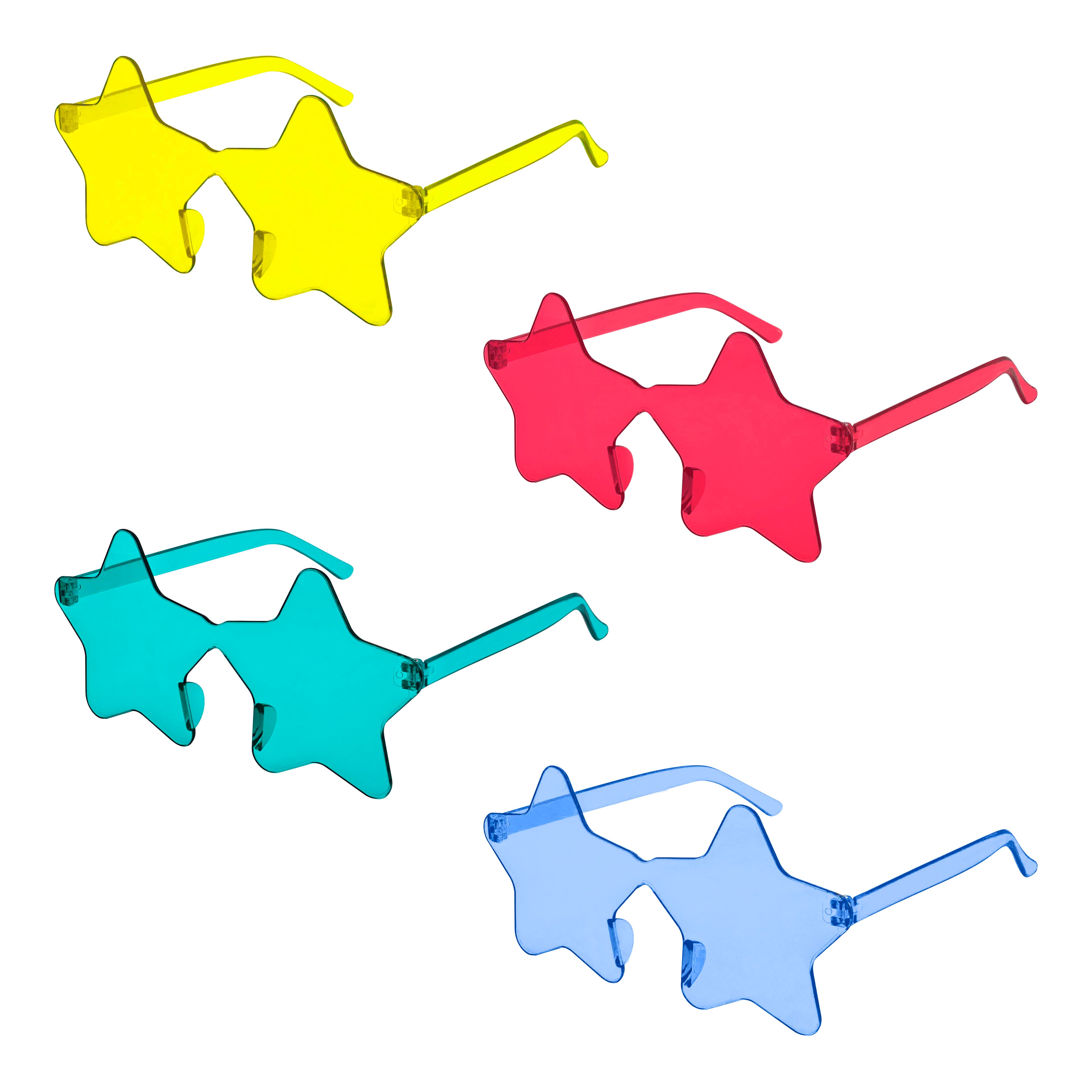 5.5&#x22; Star Shaped Glasses, 4ct. by Celebrate It&#x2122;