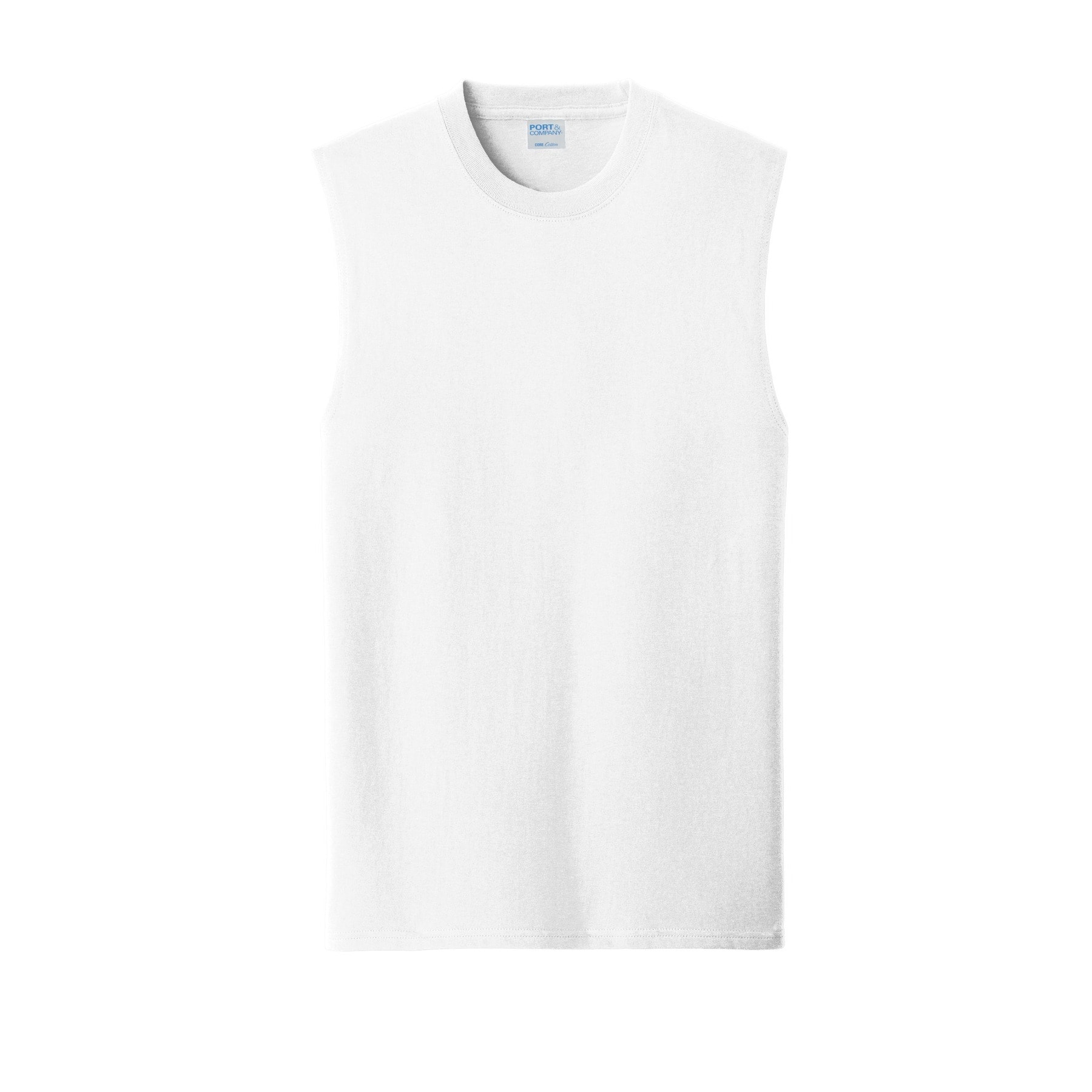 Port & Company® Men's Core Cotton Sleeveless T-Shirt