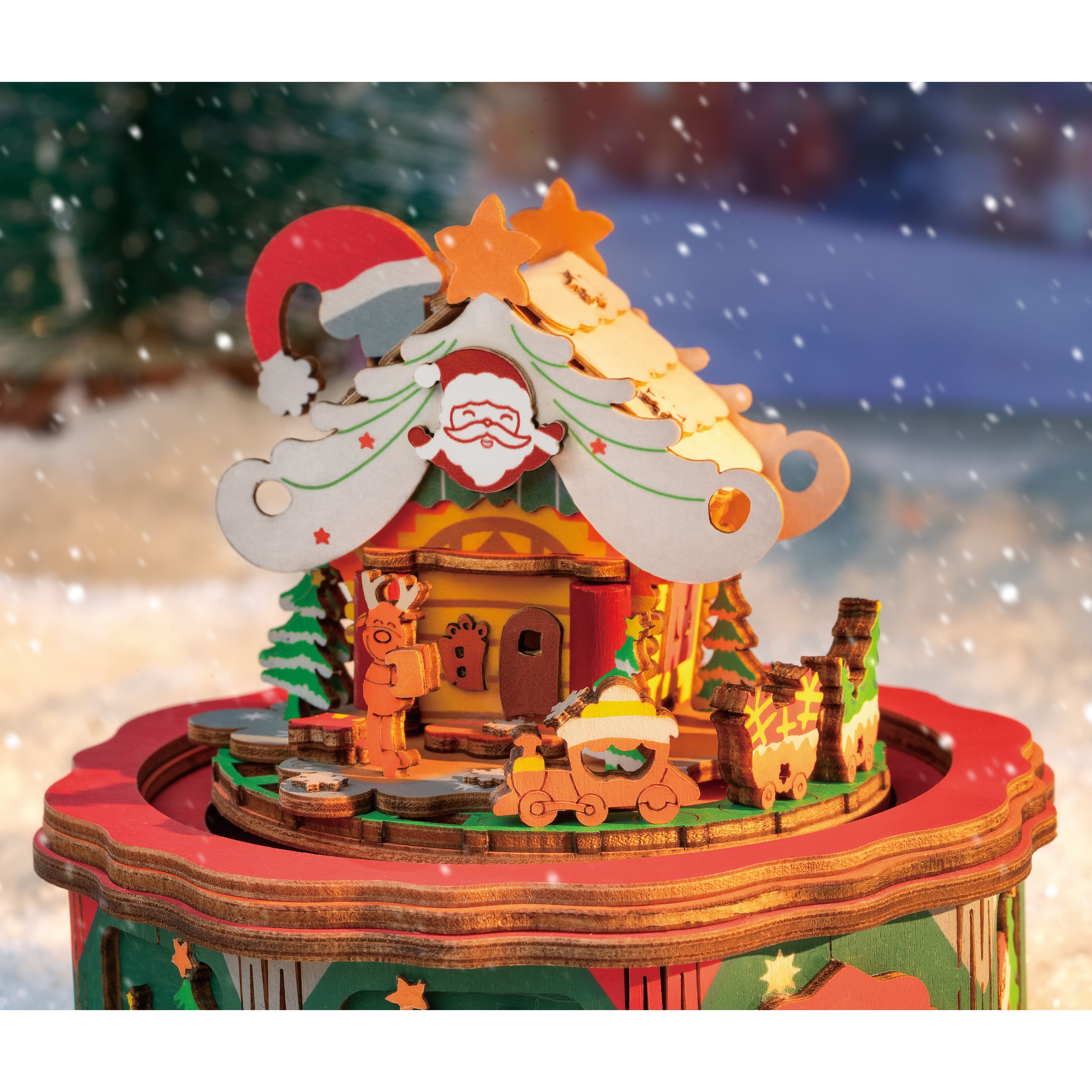 Rolife&#xAE; Christmas Town Snow Globe Music Dreamer Kit