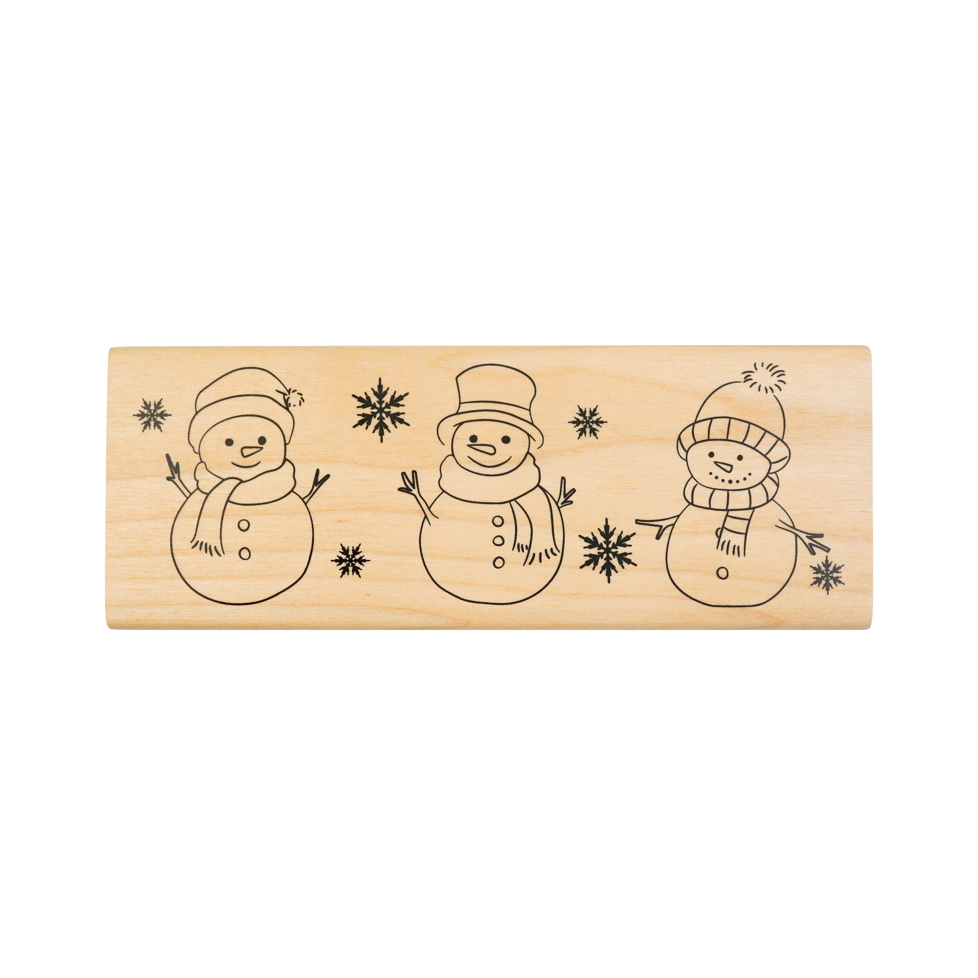 Christmas Snowmen Wood Stamp by Recollections&#x2122;