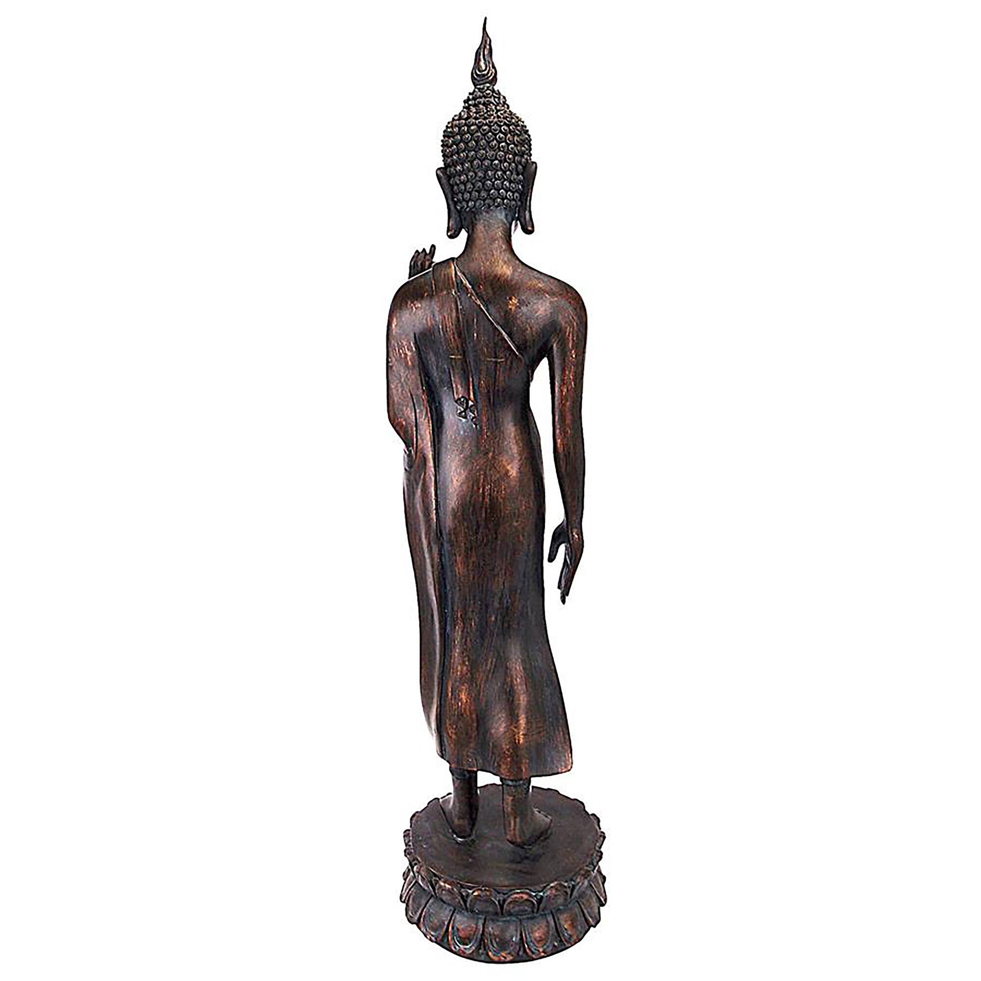 Design Toscano 34&#x22; Free from Fear Standing Buddha Statue