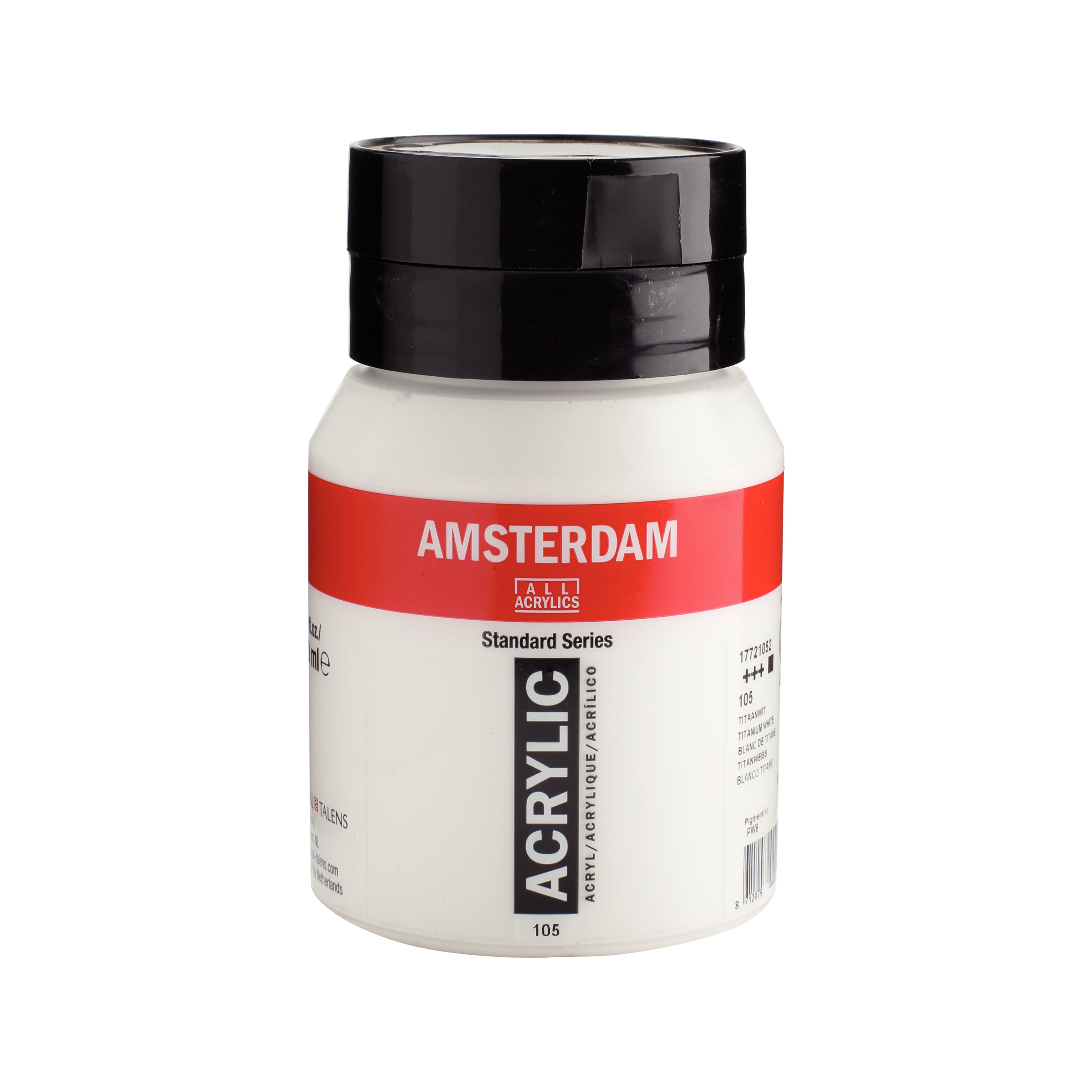 6 Pack: Amsterdam Standard Series Titanium White Acrylic Paint, 500mL