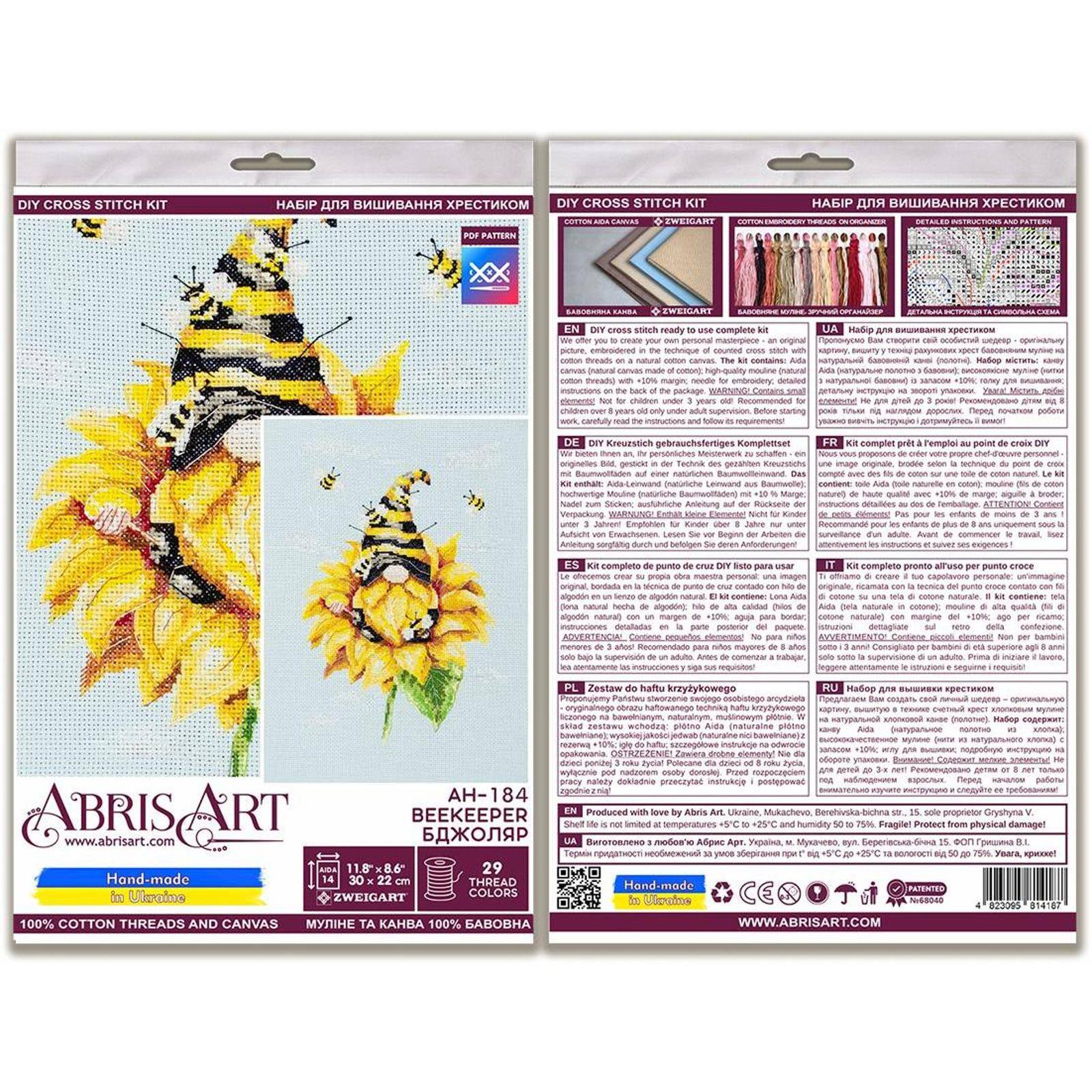 Abris Art Beekeeper Counted Cross Stitch Kit