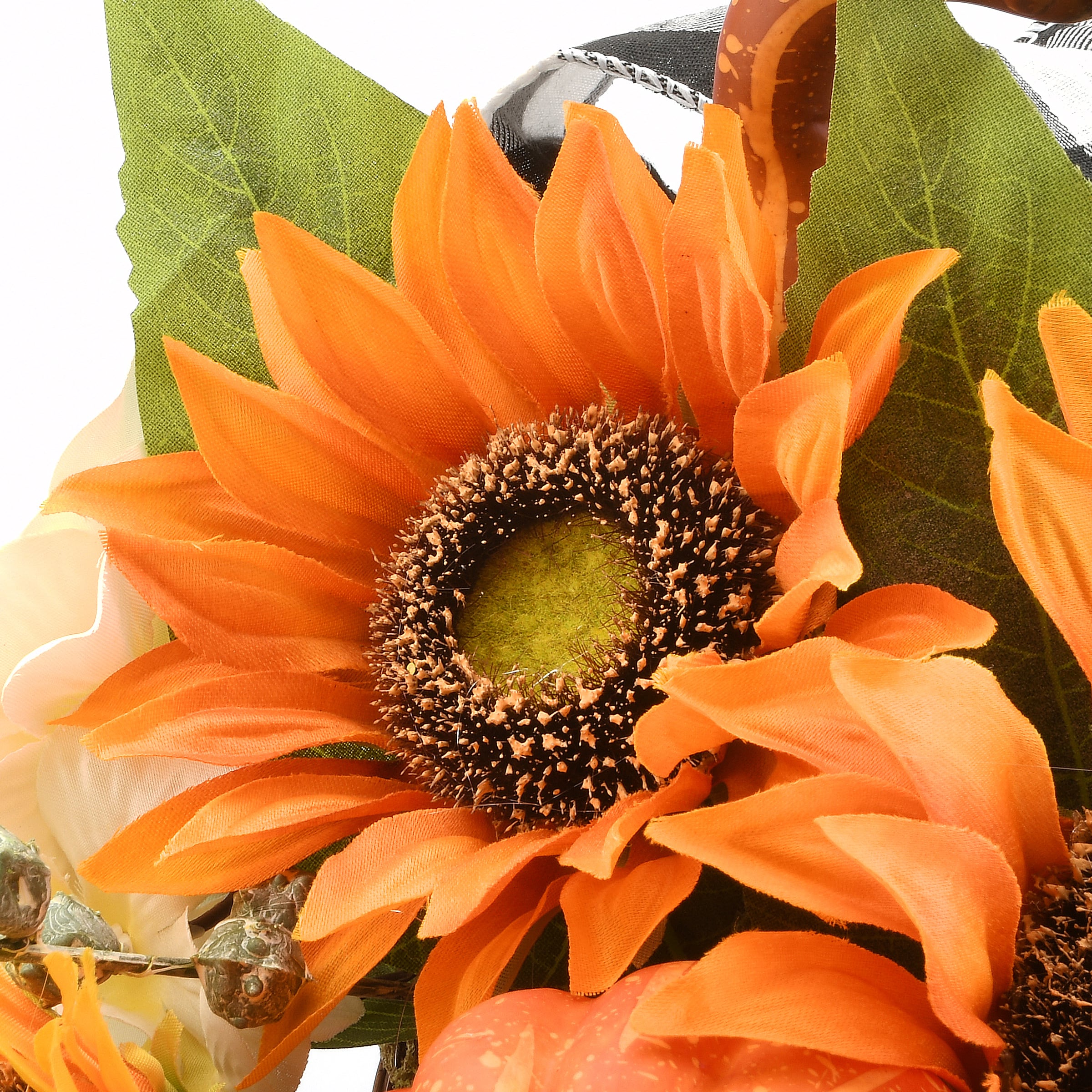 20" Harvest Sunflower Cornucopia Centerpiece