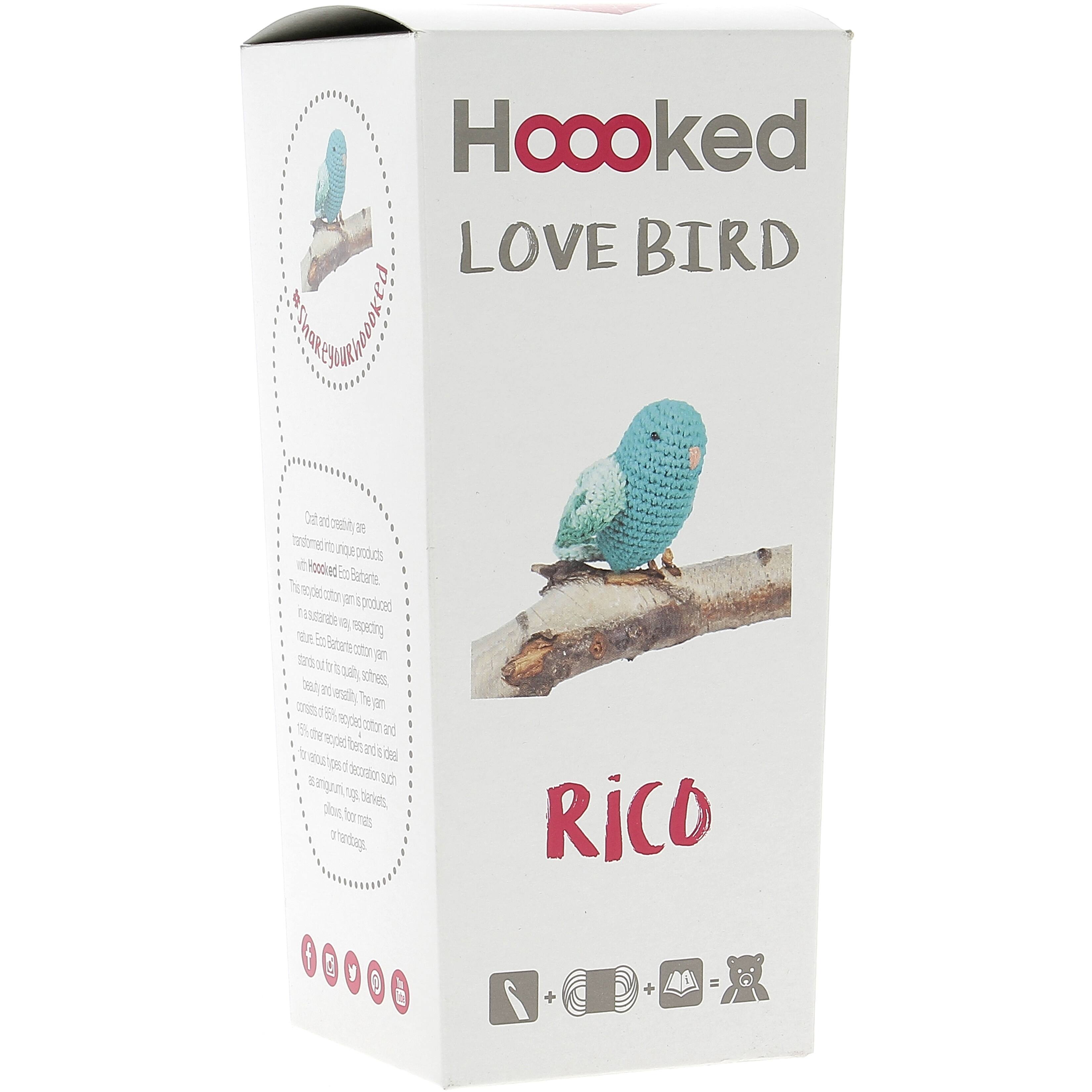Hoooked Rico the Love Bird DIY Crochet Kit