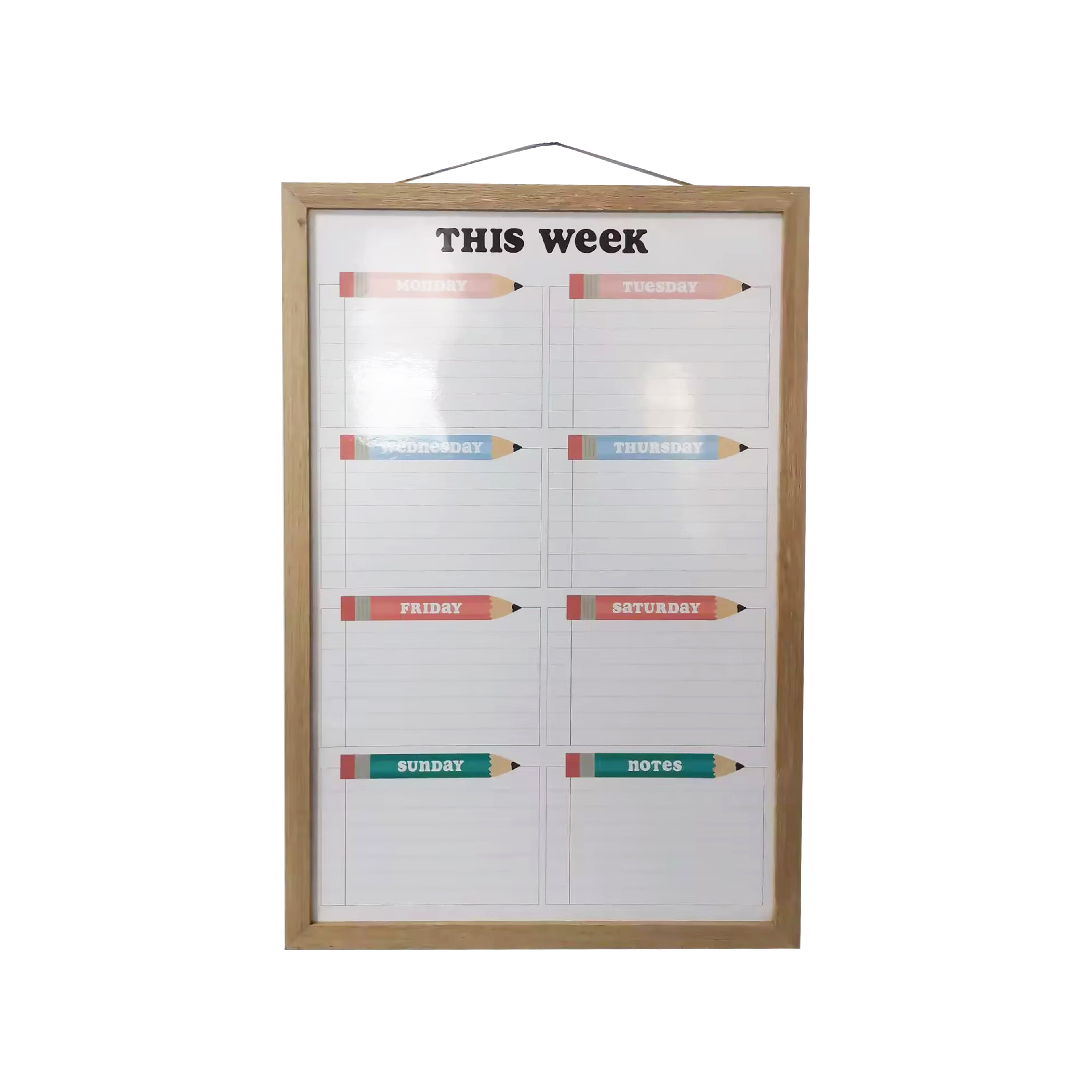 30.25" Week Schedule Dry Erase Board by B2C™
