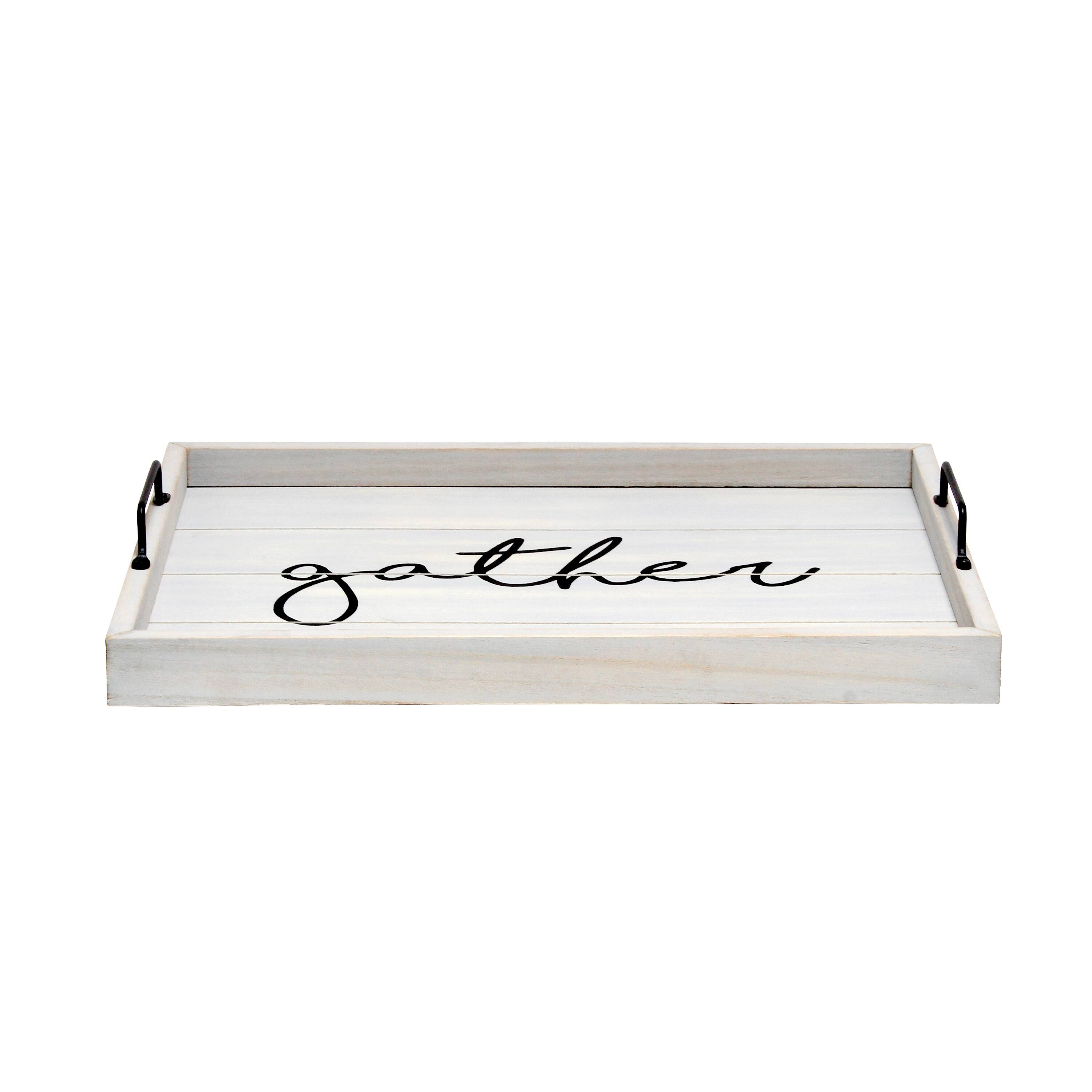 Elegant Designs™ 15.5" Gather Serving Tray with Handles