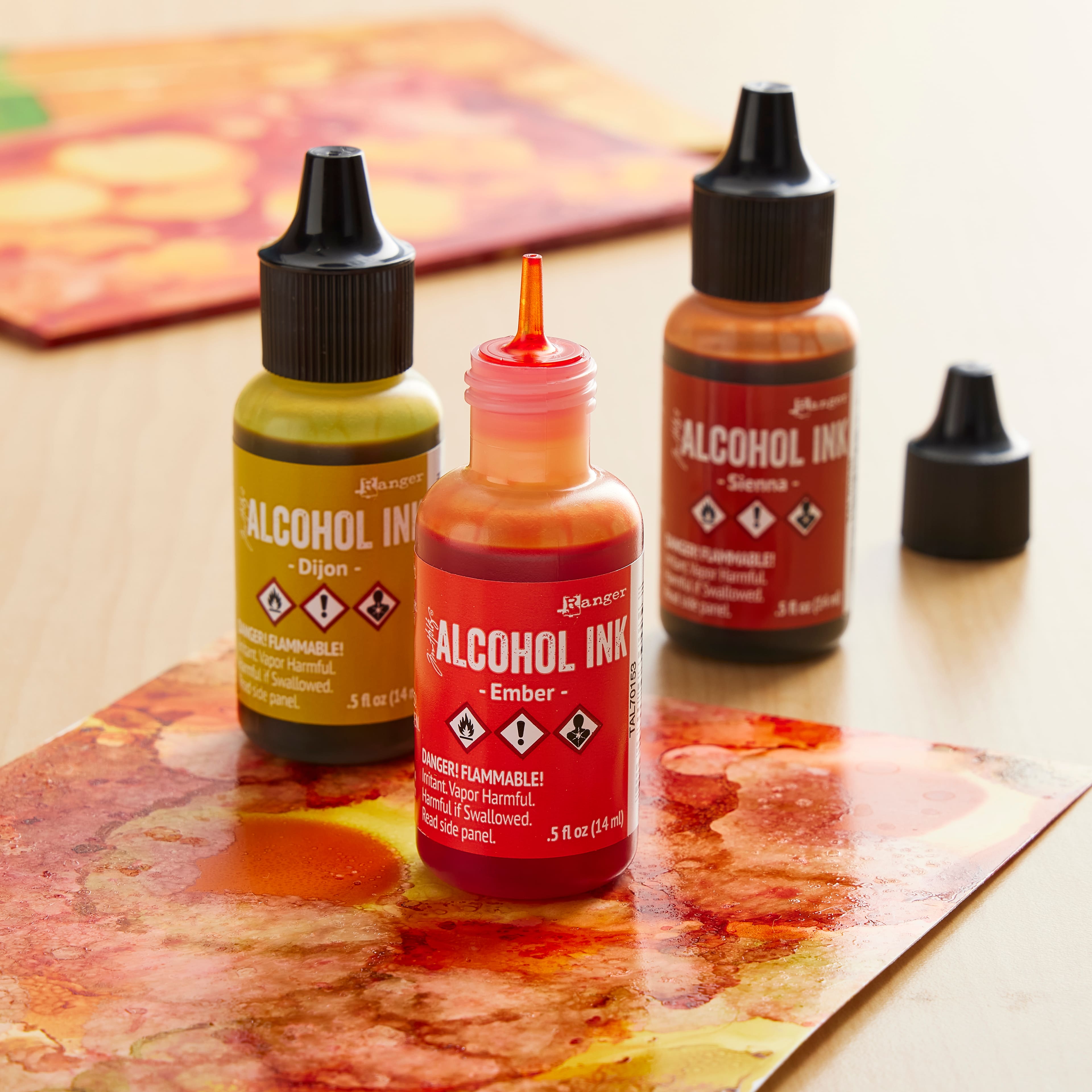 Tim Holtz Alcohol Ink 3 Pack - Orange/Yellow Spectrum