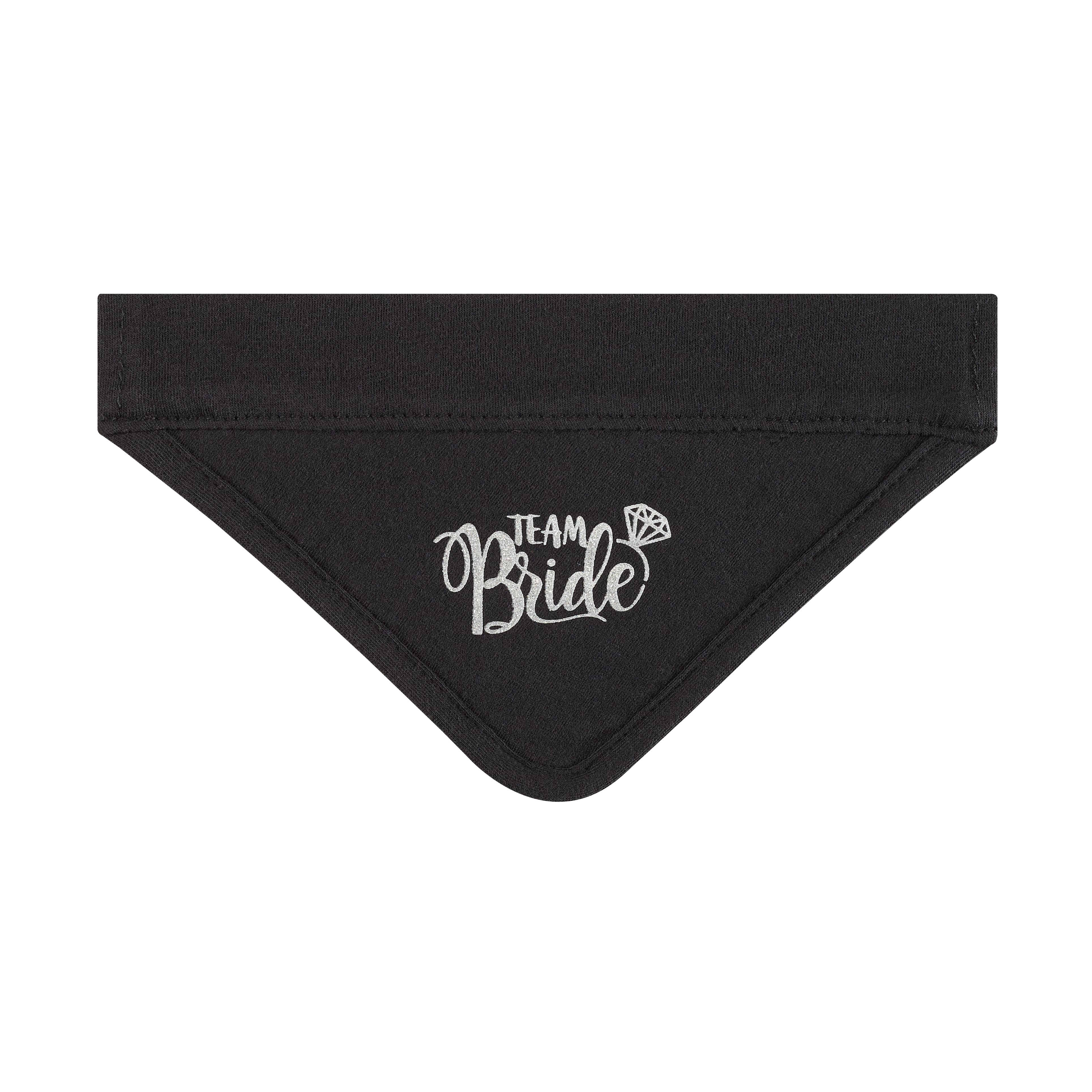 Best Furry Friends Black Team Bride Bandana Collar Slide