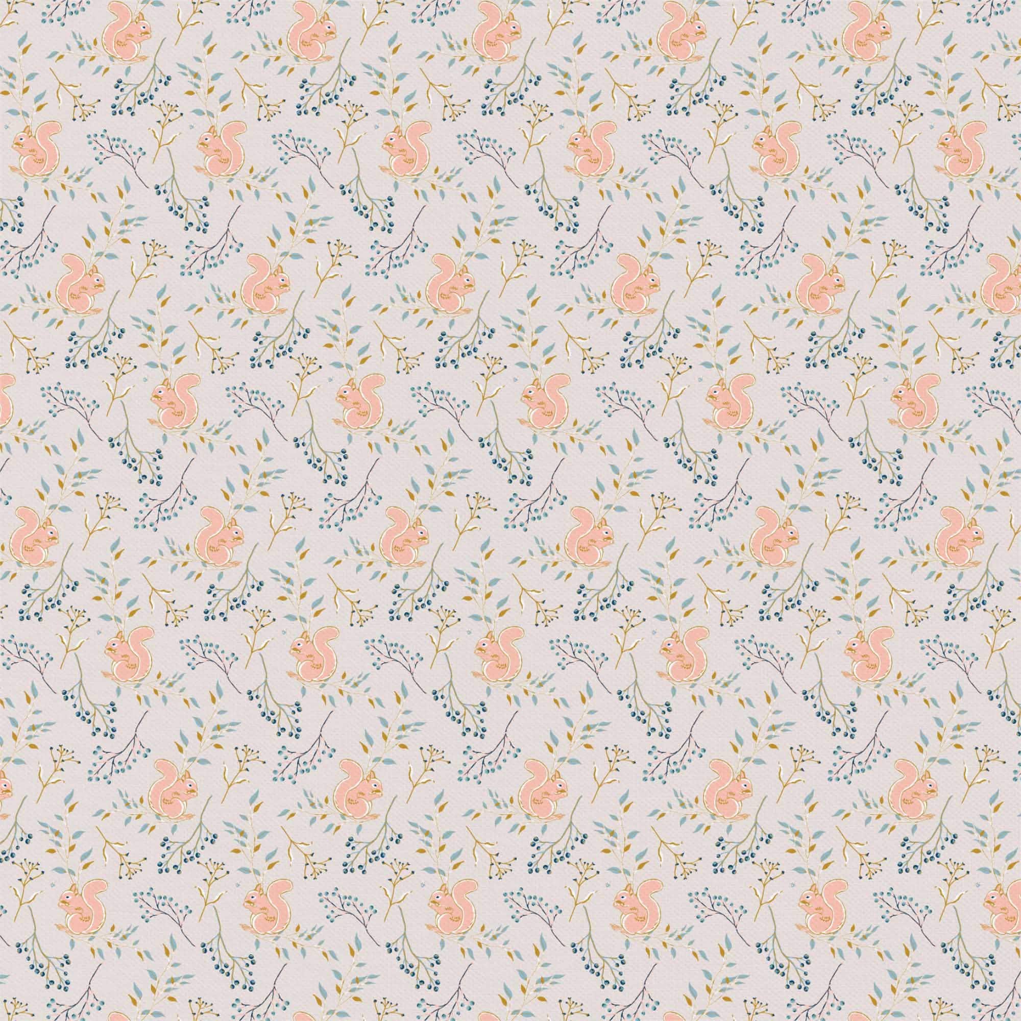 Emma &#x26; Mila&#xAE; Squirrel Cotton Fabric By The Yard, 8yd. Bolt