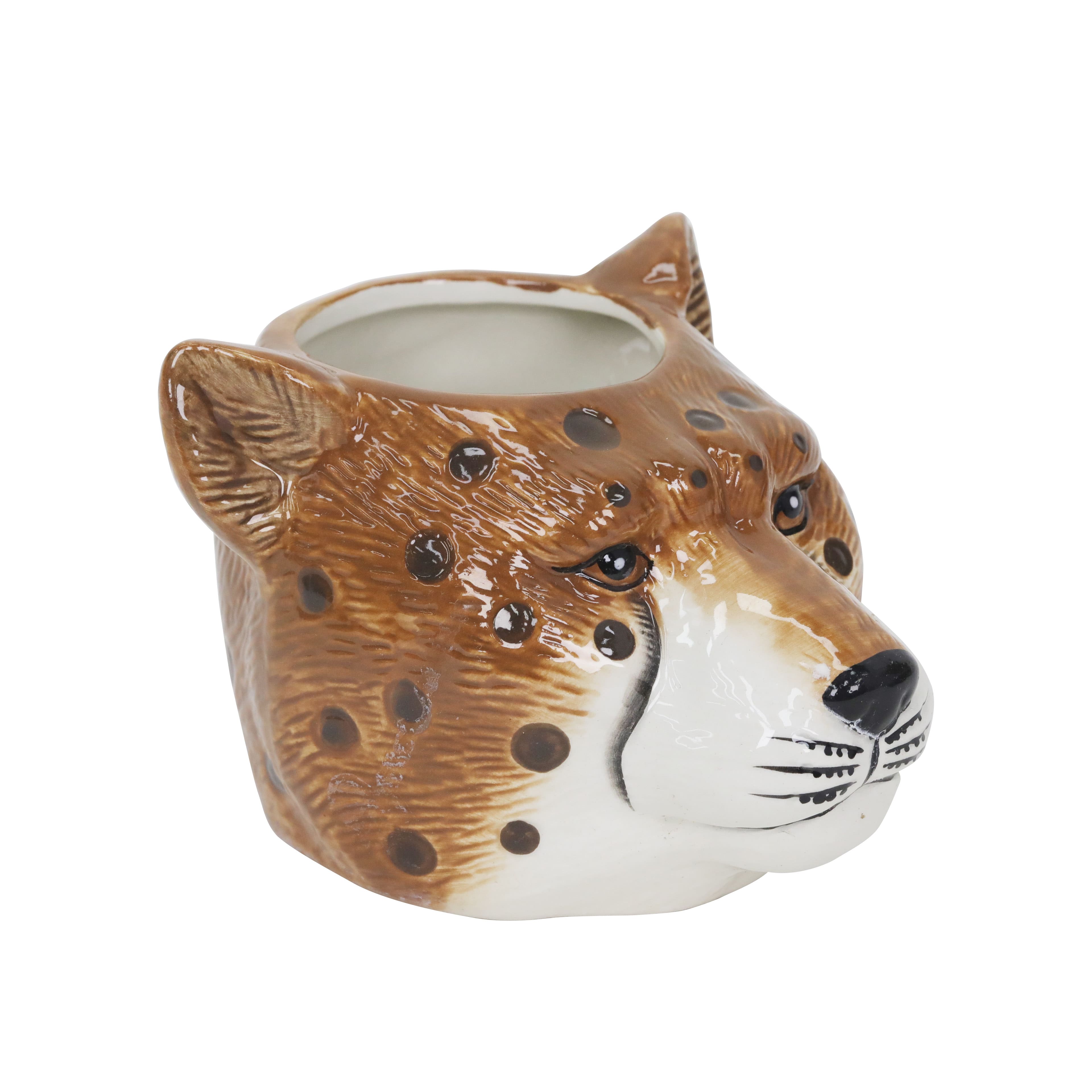 5.5&#x22; Cheetah Head Ceramic Container by Ashland&#xAE;