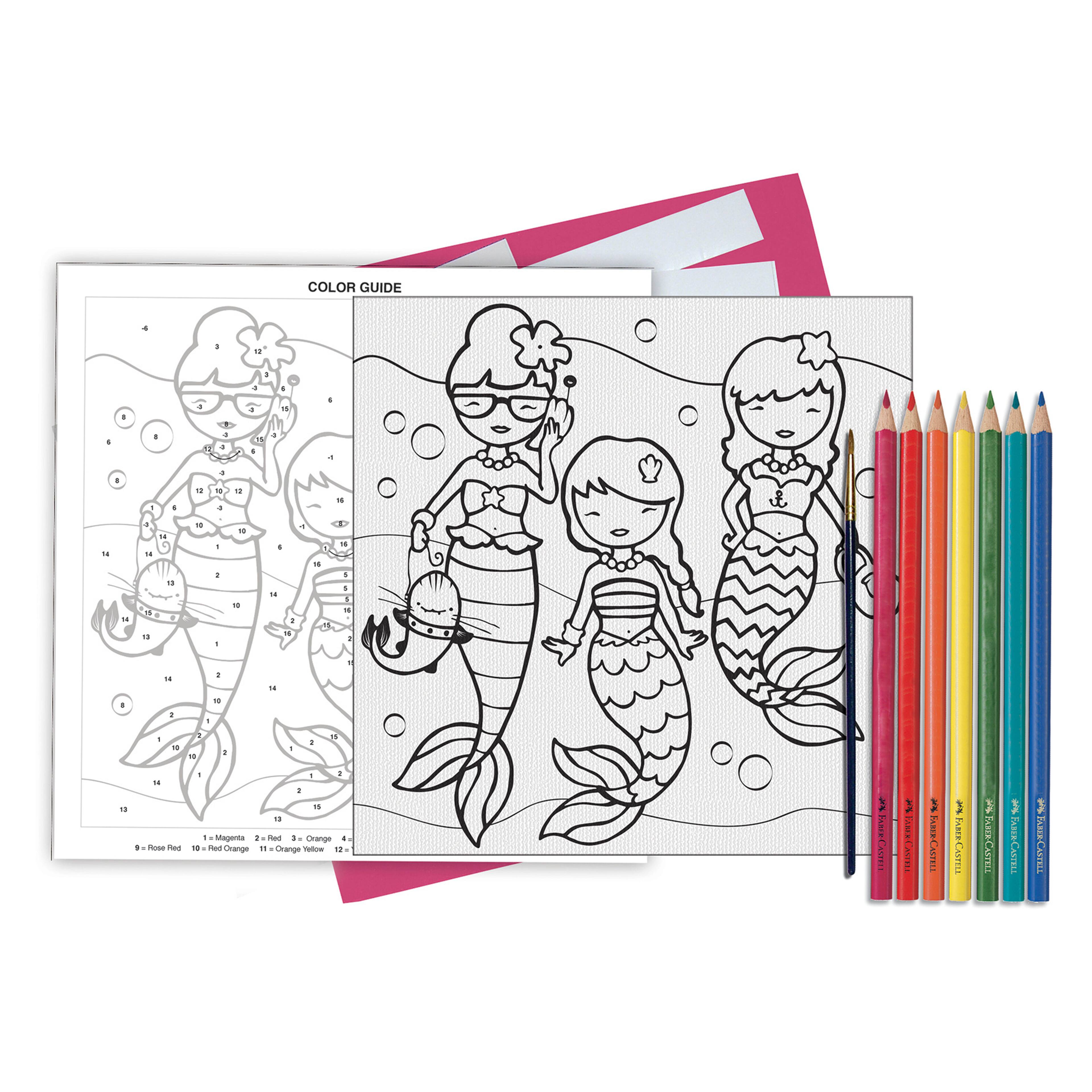 Faber-Castell&#xAE; Paint By Number Mermaids Set