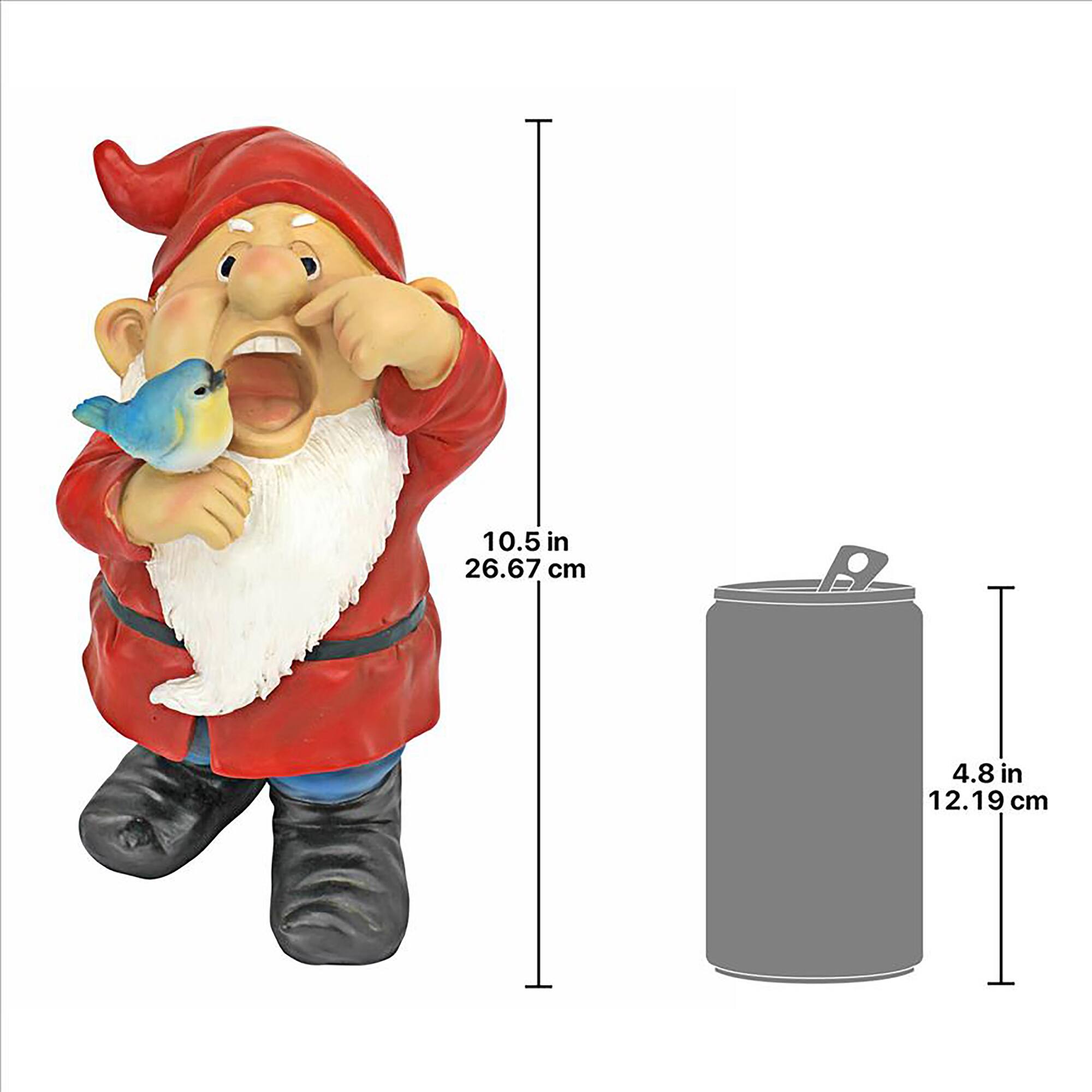 Design Toscano 10.5&#x22; Gezundheit Gunther Sneezing Garden Gnome Statue
