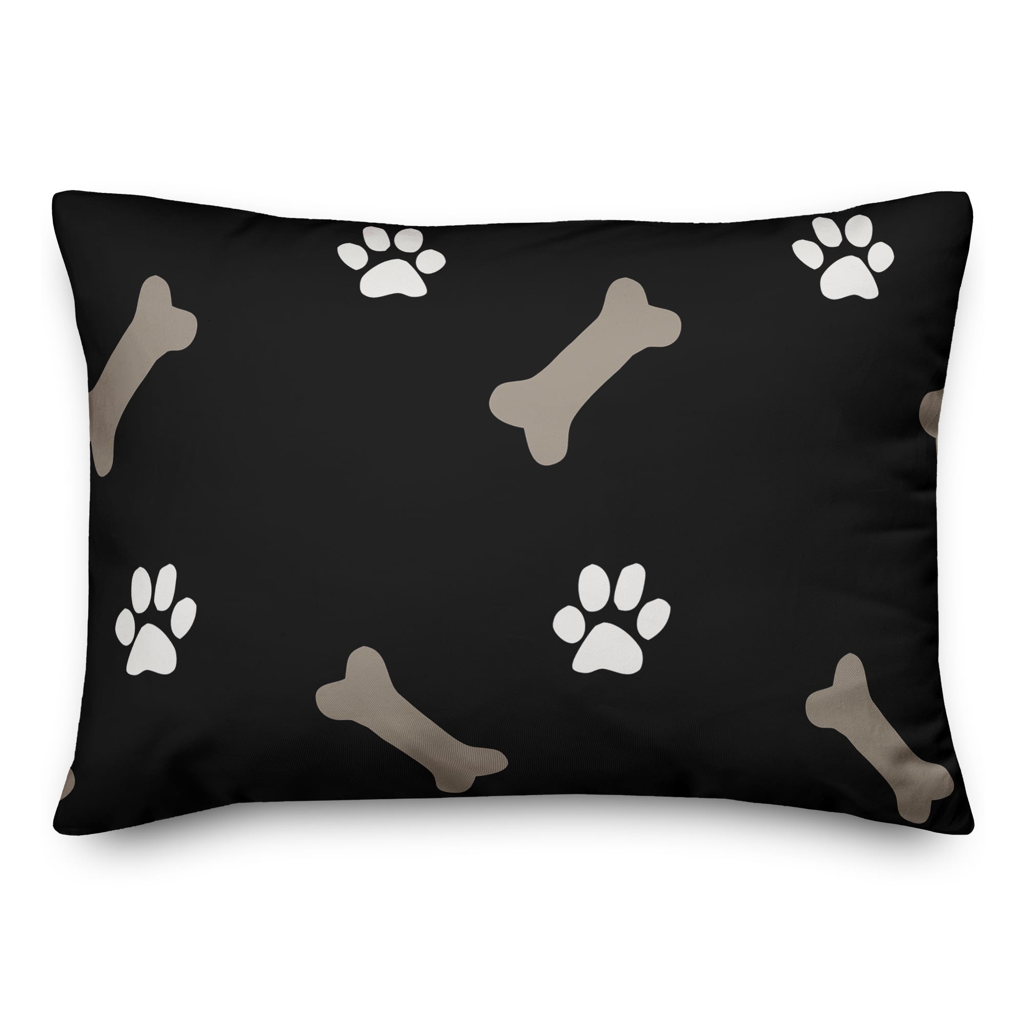Bones &#x26; Paws Indoor/Outdoor Lumbar Throw Pillow