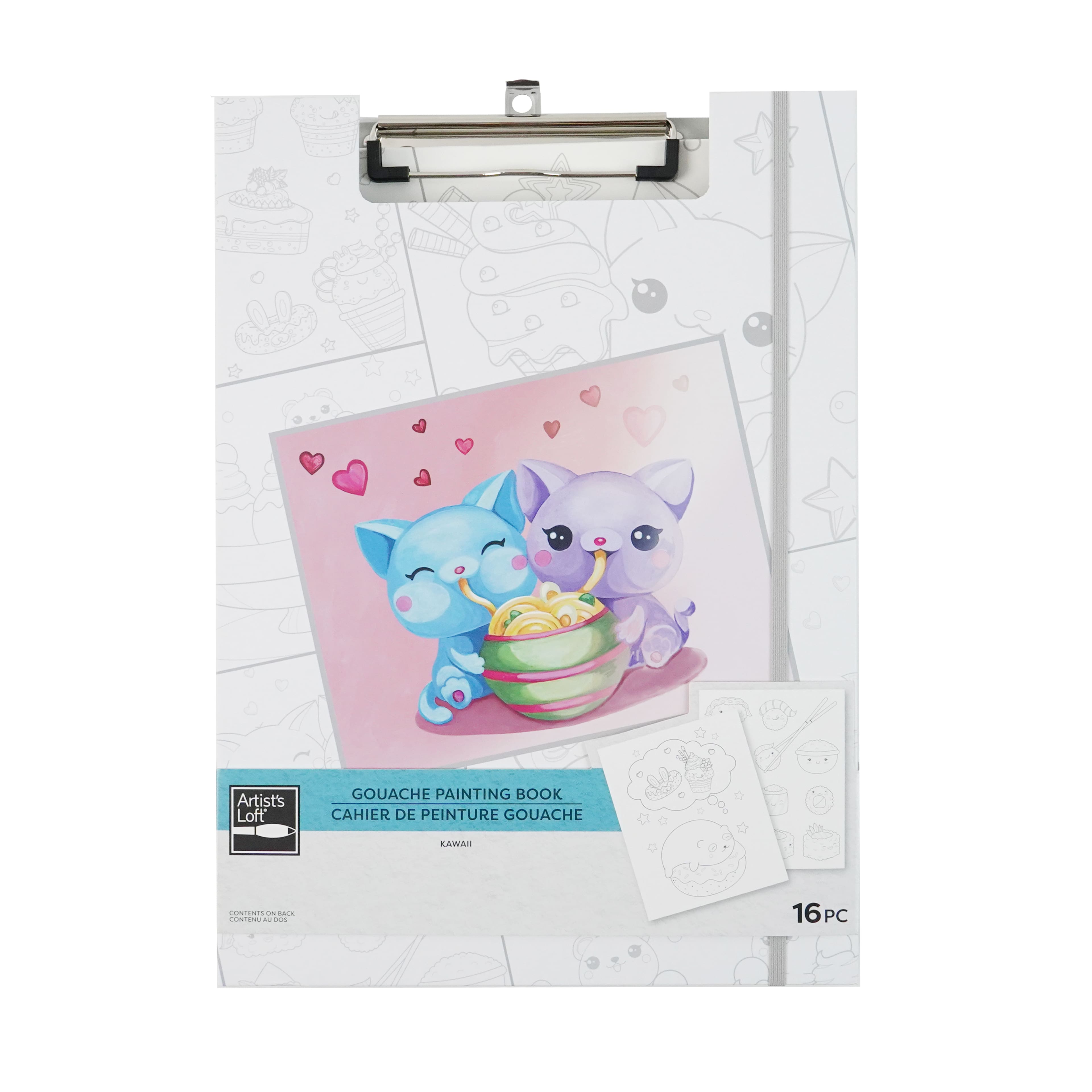 Cahier de peinture à la gouache kawaii d’Artist’s Loft