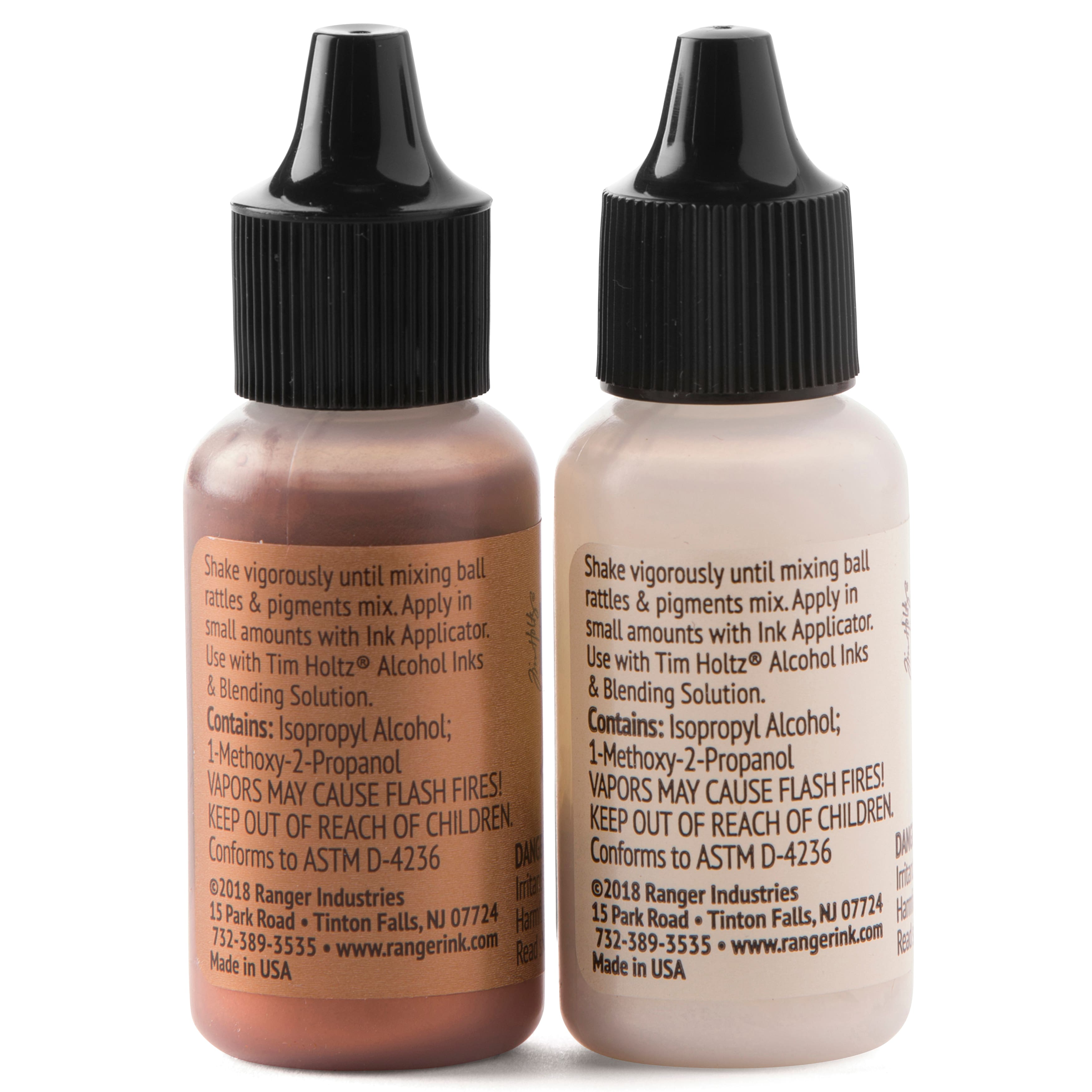 6 Packs: 2 ct. (12 total) Tim Holtz® Alcohol Ink Metallic Mixative Set, Gold & Silver