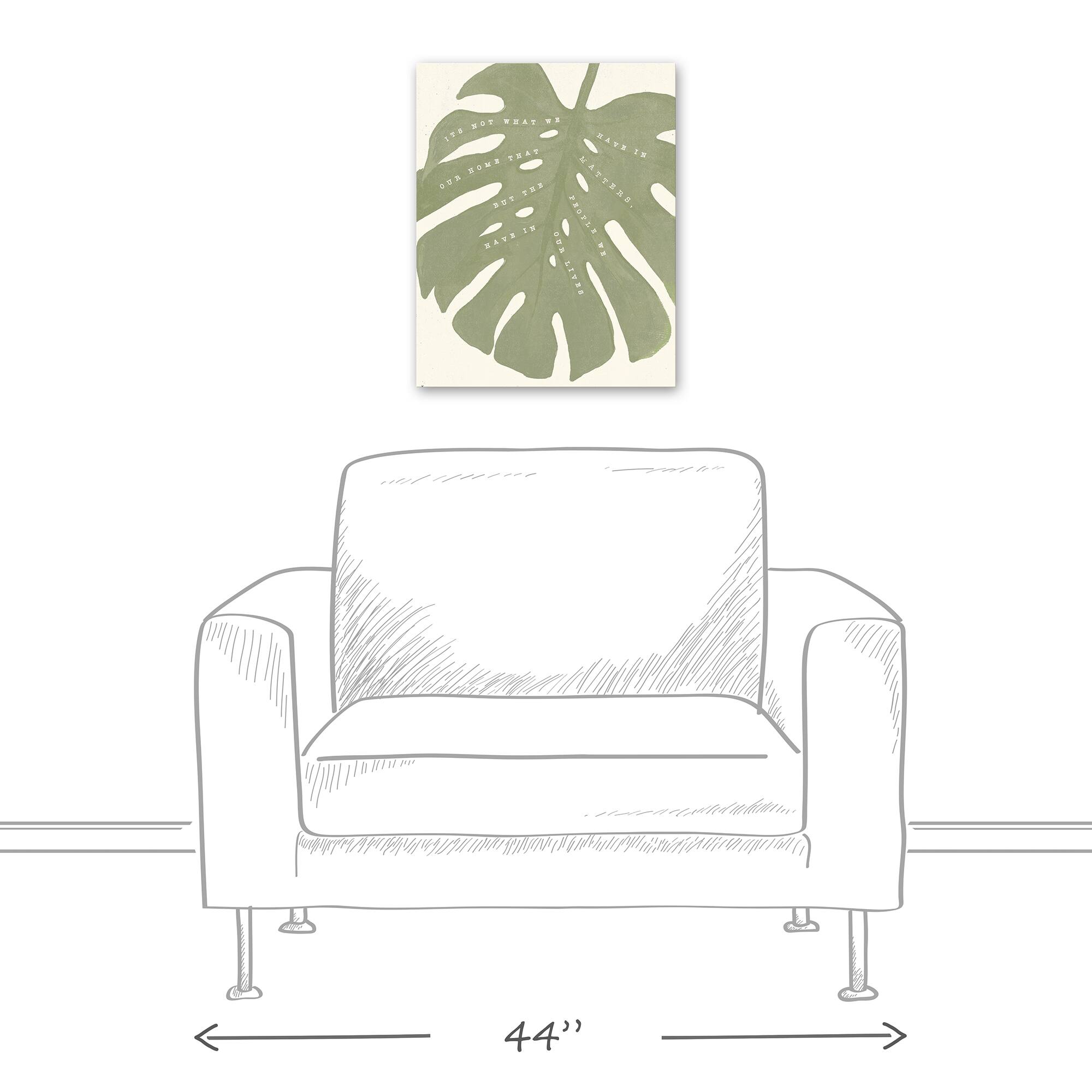 Designs Direct Big Green Monstera Canvas Wall Art