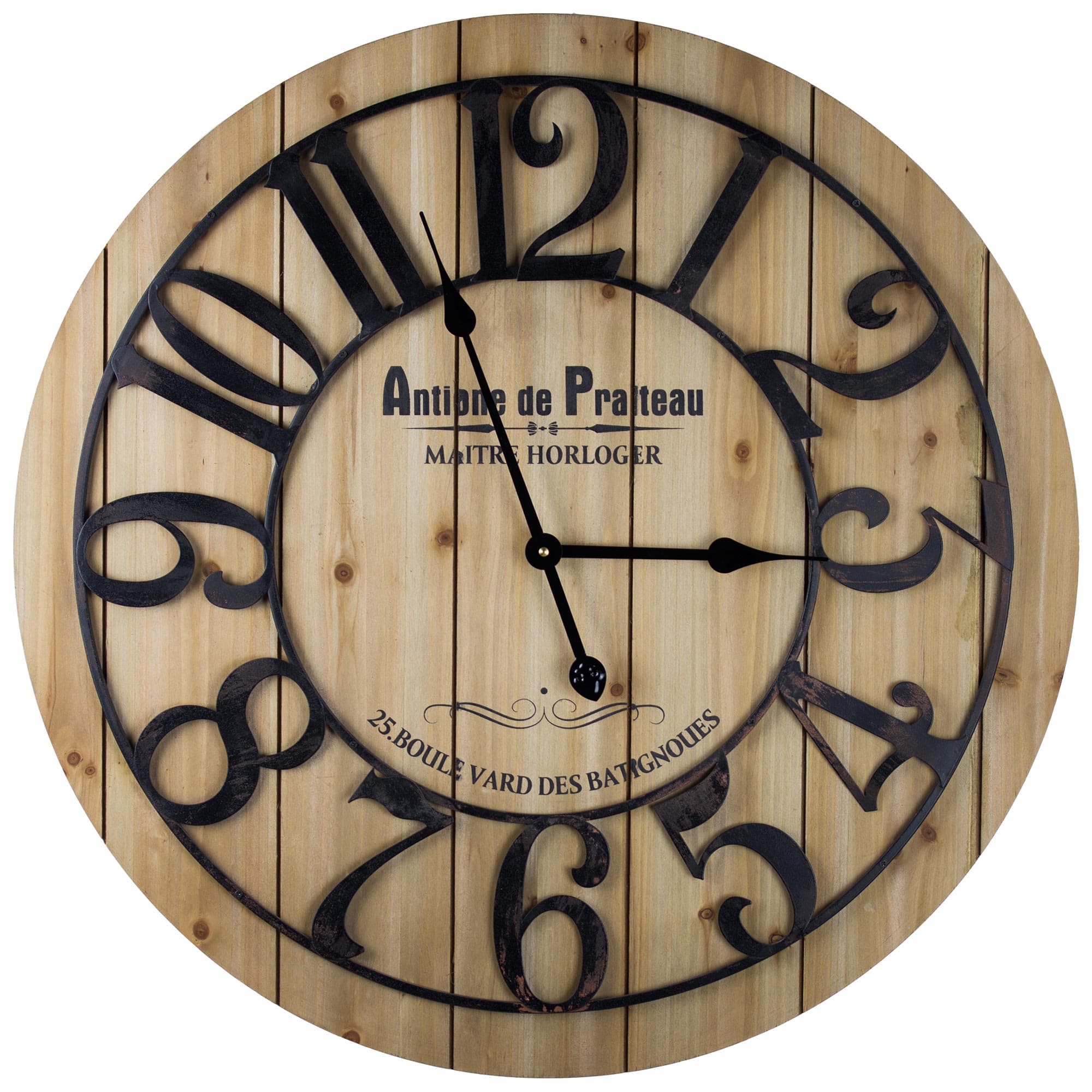 French Antoine de Praiteau Large 26&#x22; Wall Clock