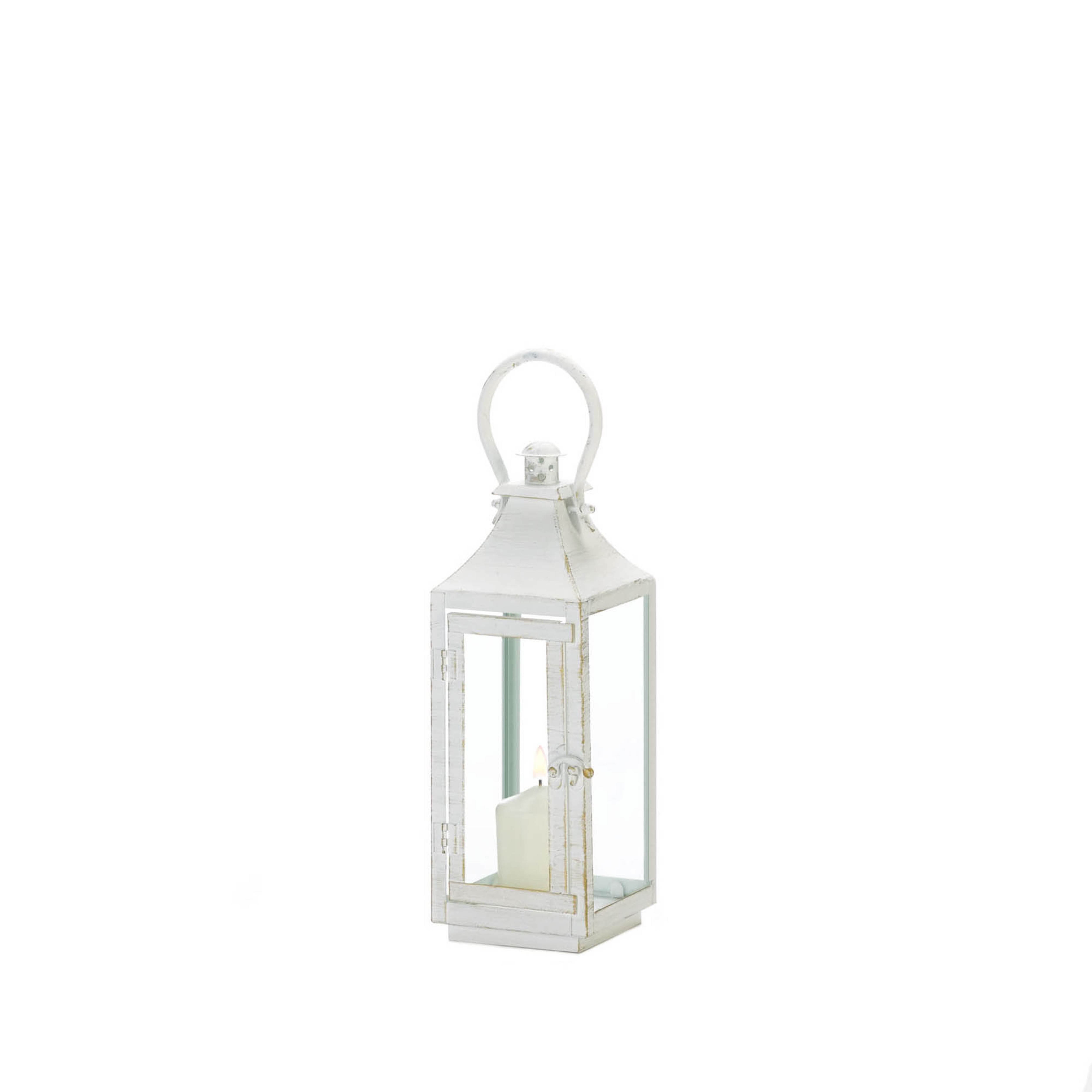 12&#x22; Traditional White Lantern