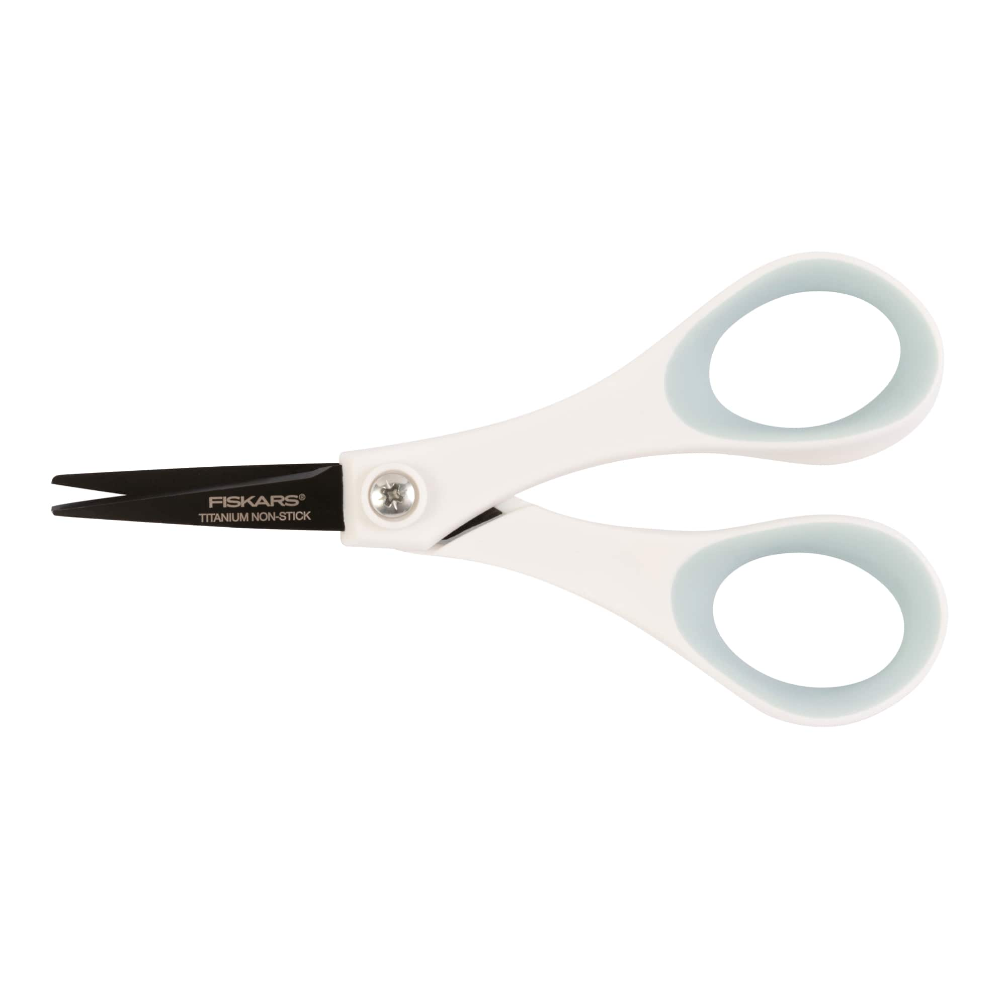 12 Pack: Fiskars&#xAE; Nonstick Titanium Softgrip&#xAE; Detail Scissors