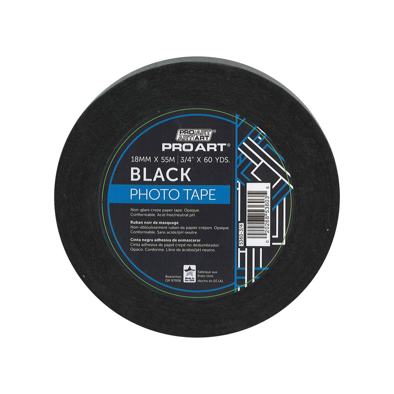 Pro Art&#xAE; Black Photo Tape