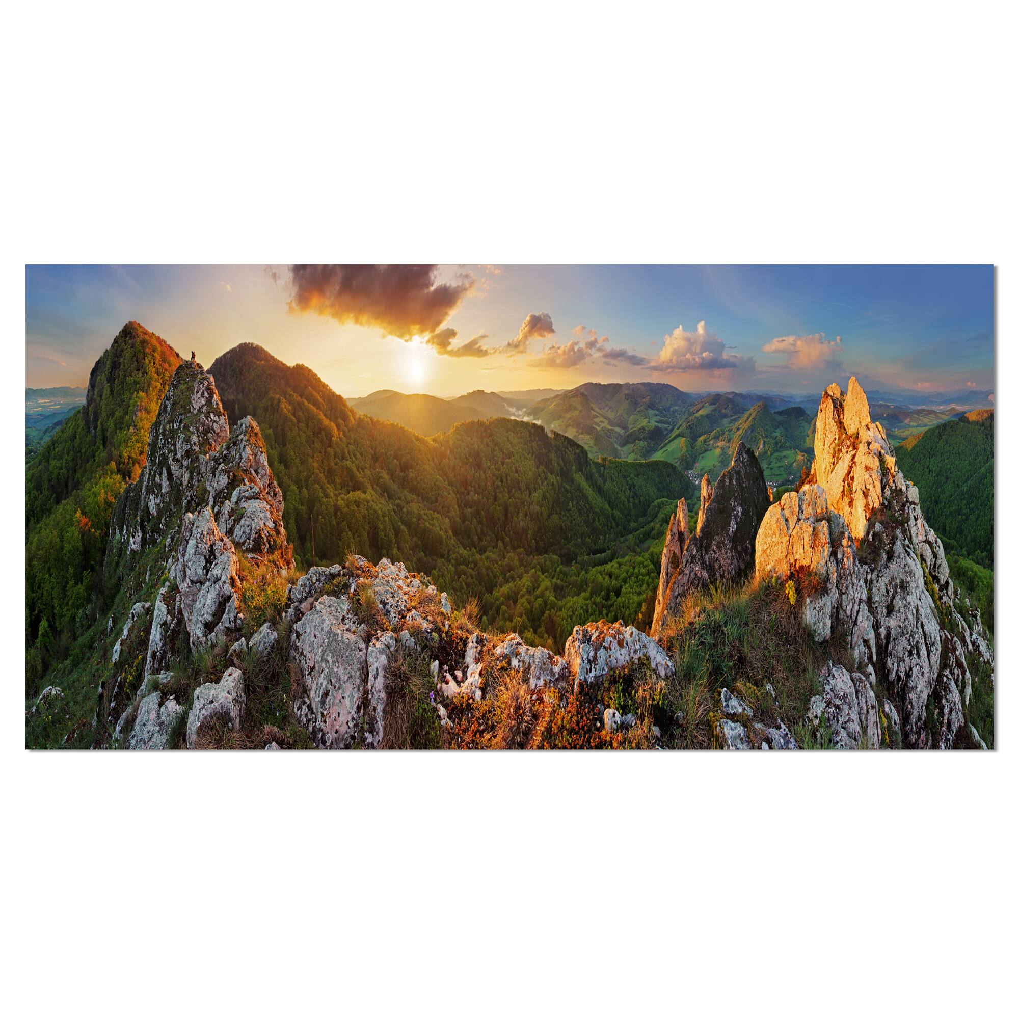 Designart - Panorama Mountains Slovakia - Landscape Canvas Art Print
