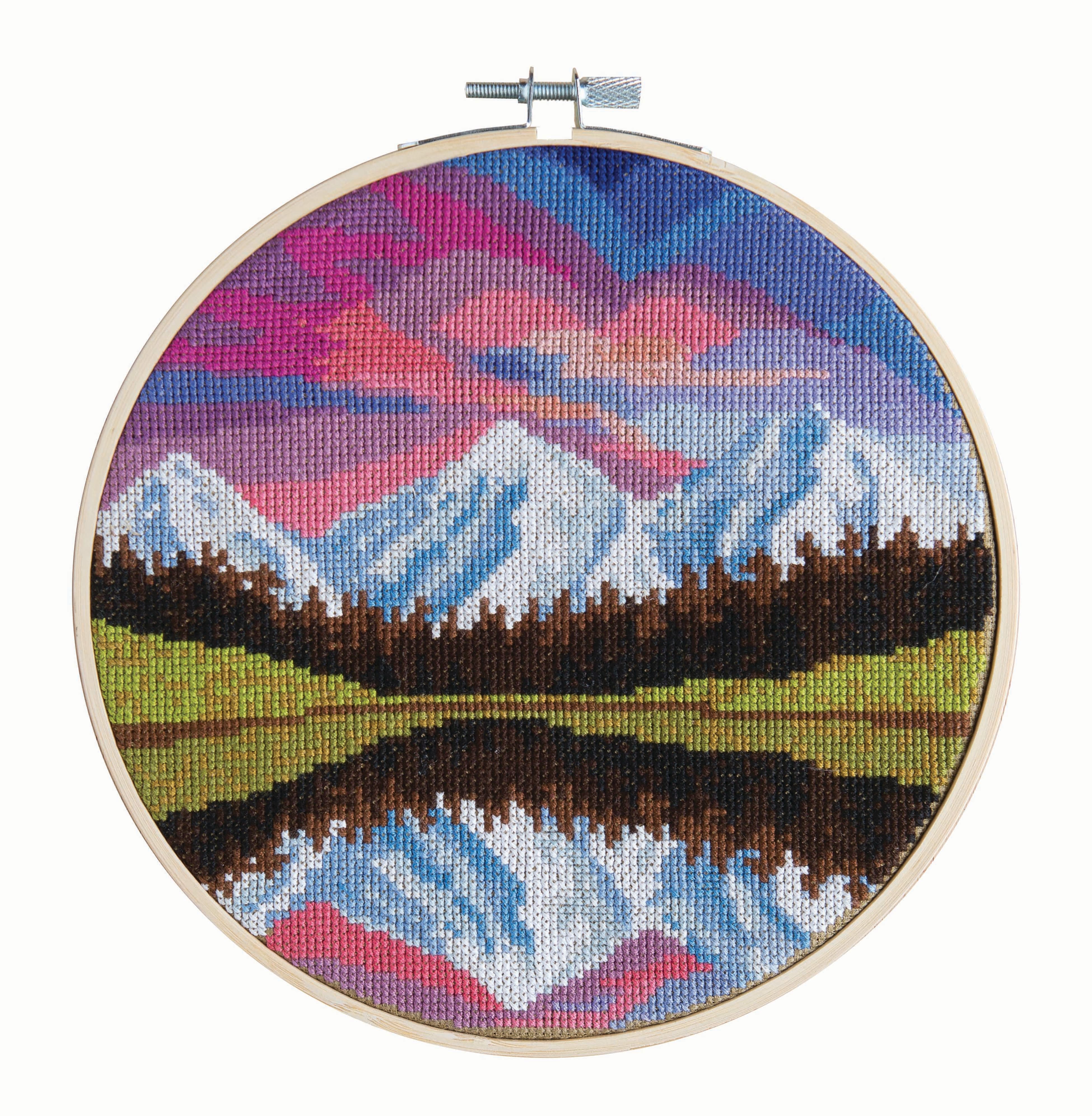 8" Coloured Sky Cross Stitch Kit by Loops & Threads®