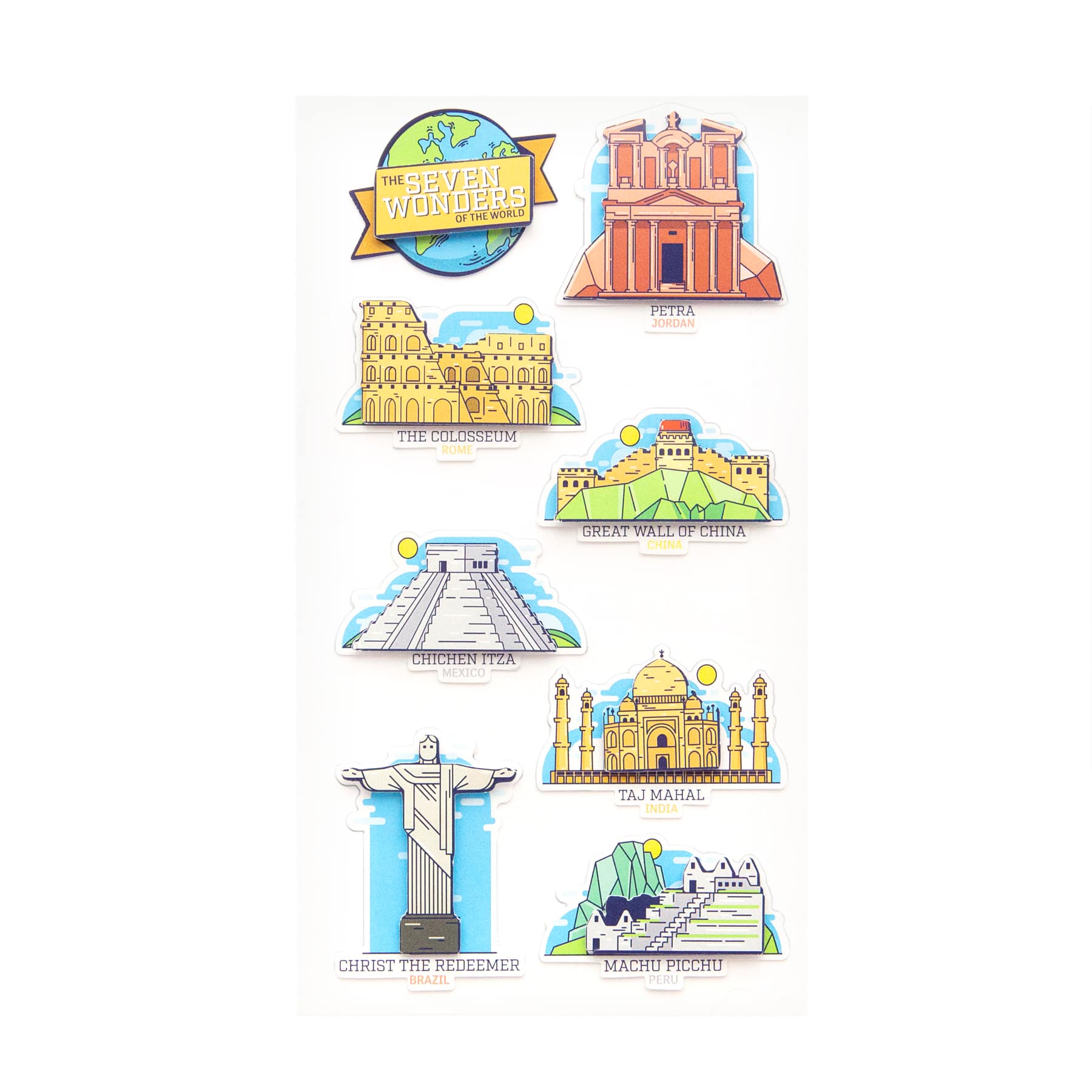 7 Wonders Dimensional Stickers by Recollections&#x2122;
