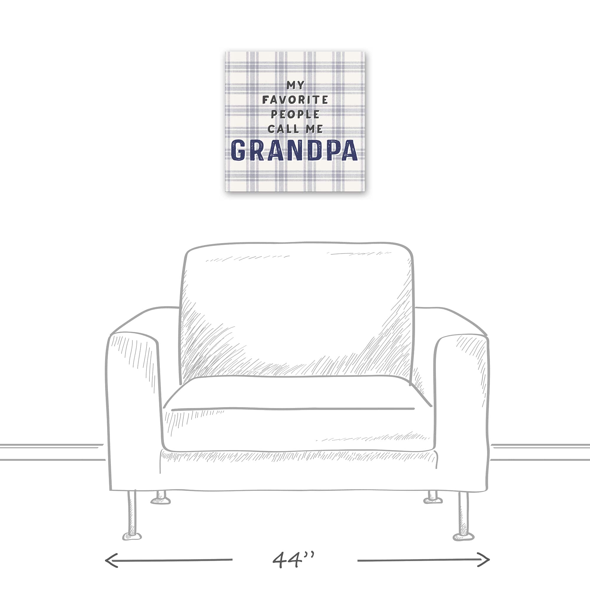 Favorite People Call Grandpa Canvas Wall Art