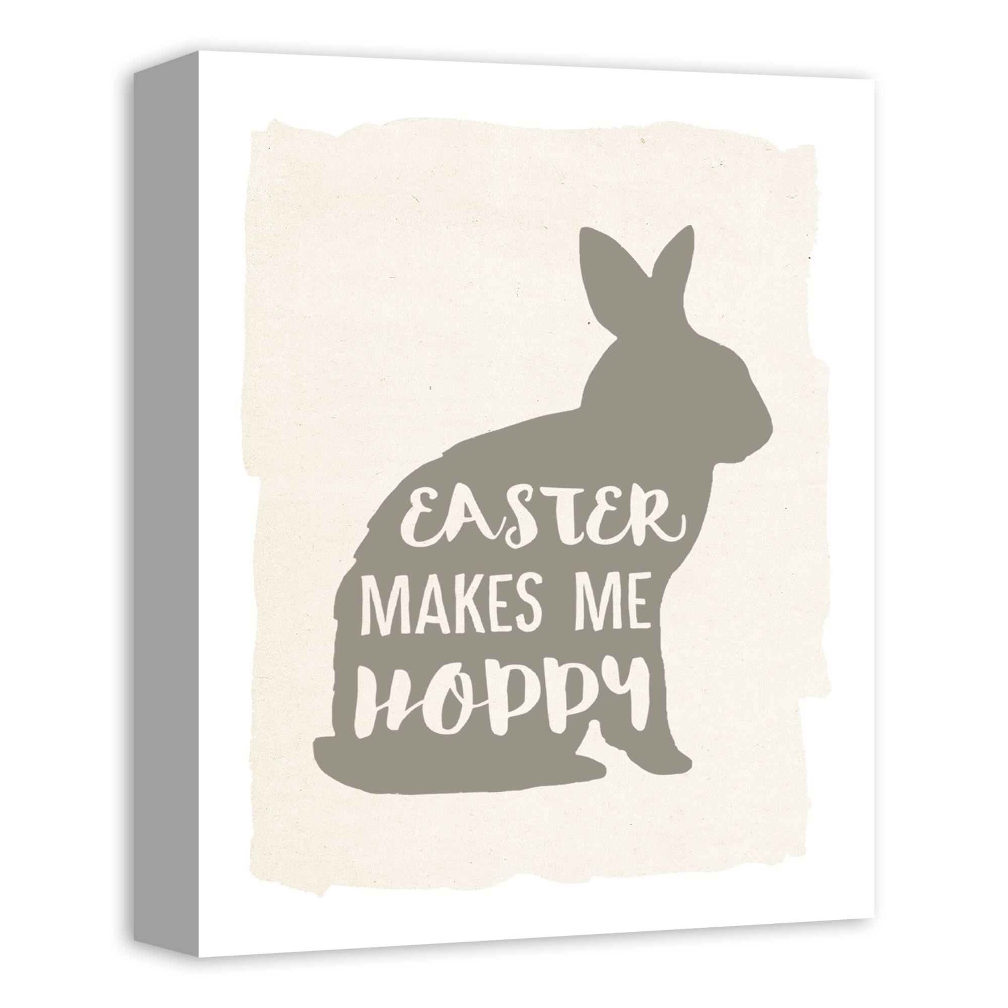 Easter Makes Me Hoppy 1 11" x 14" Canvas Wall Art