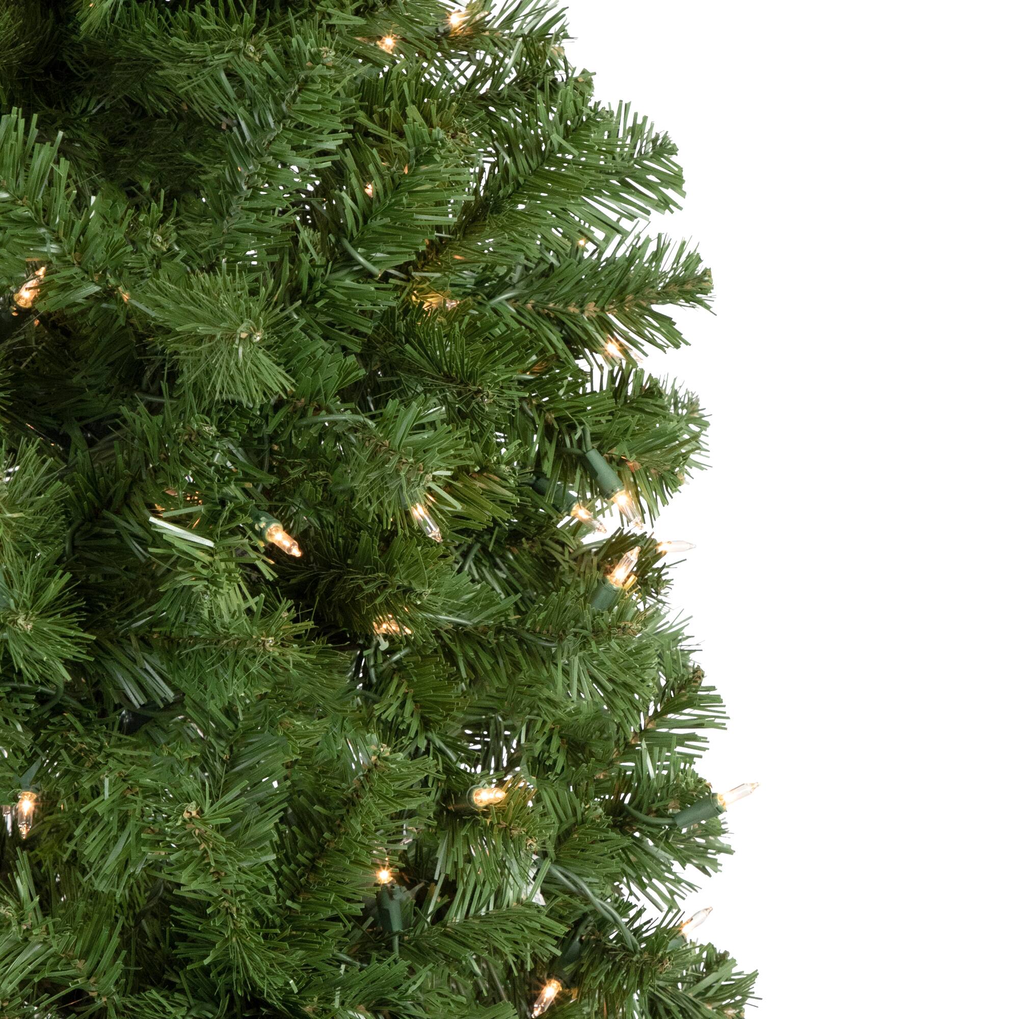 7.5ft. Pre-Lit Hazelton Spruce Artificial Christmas Tree, Clear Lights