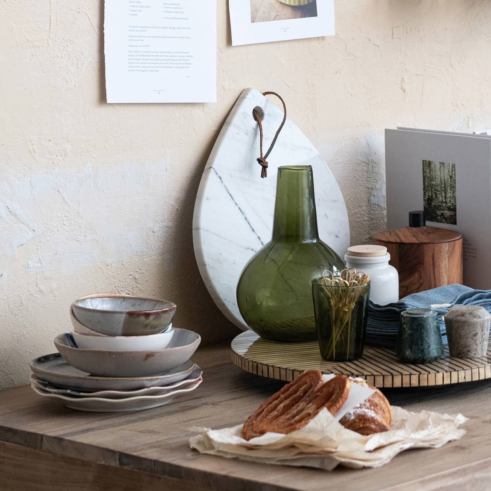 Hello Honey® 5" Tan & White Earthen Charm Stoneware Bowls, 4ct.