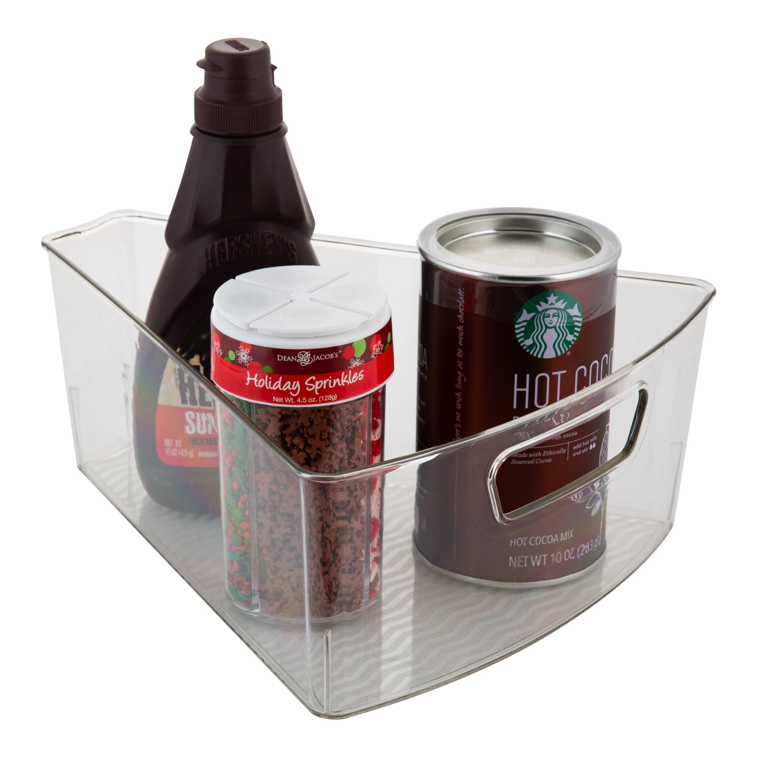 Kitchen Details Clear Triangular Lazy Susan Organizer Bins, 2ct.