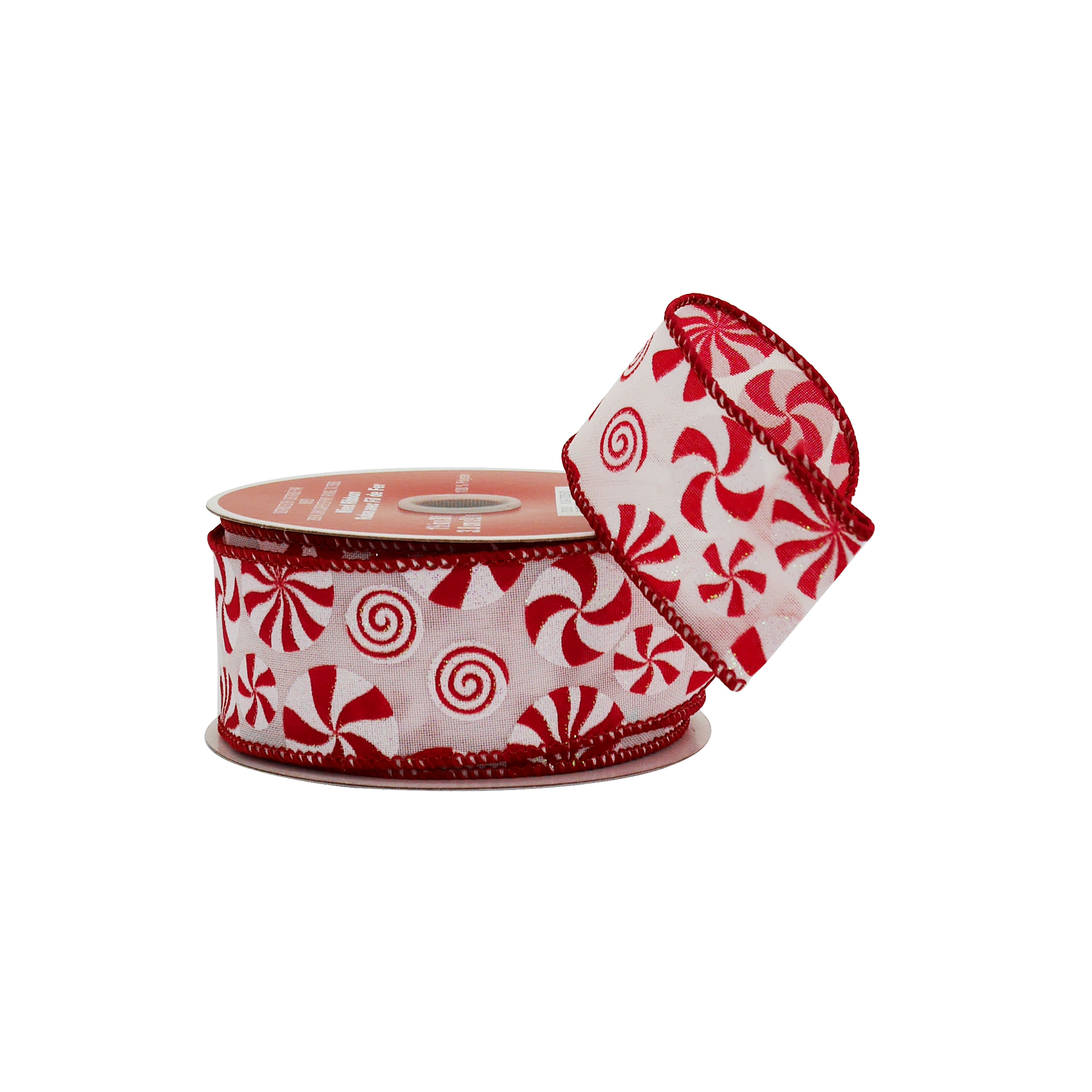 1.5&#x22; x 30ft. Peppermint Swirl Wired Ribbon by Celebrate It&#xAE;