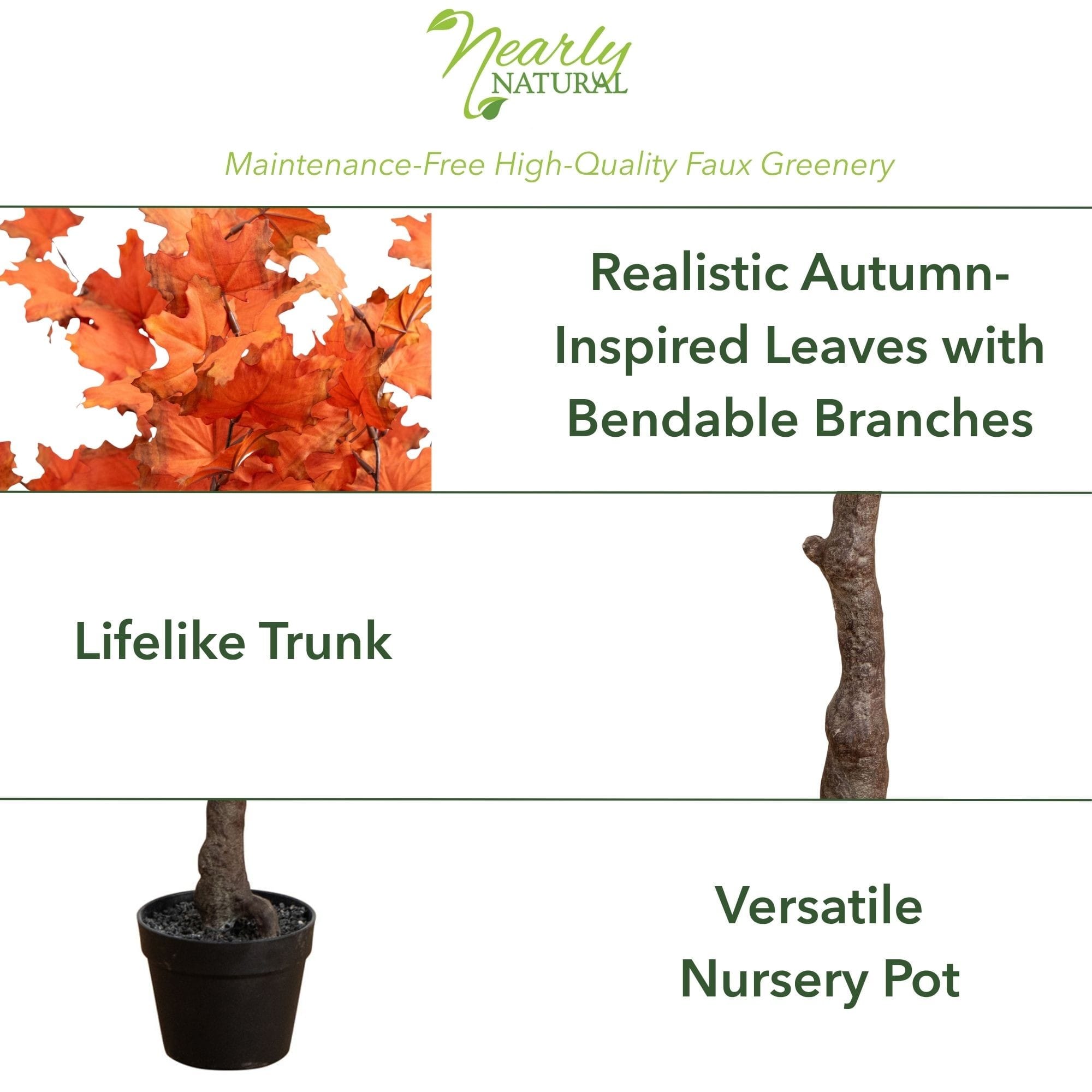 4ft. Autumn Rustic Maple Artificial Fall Tree