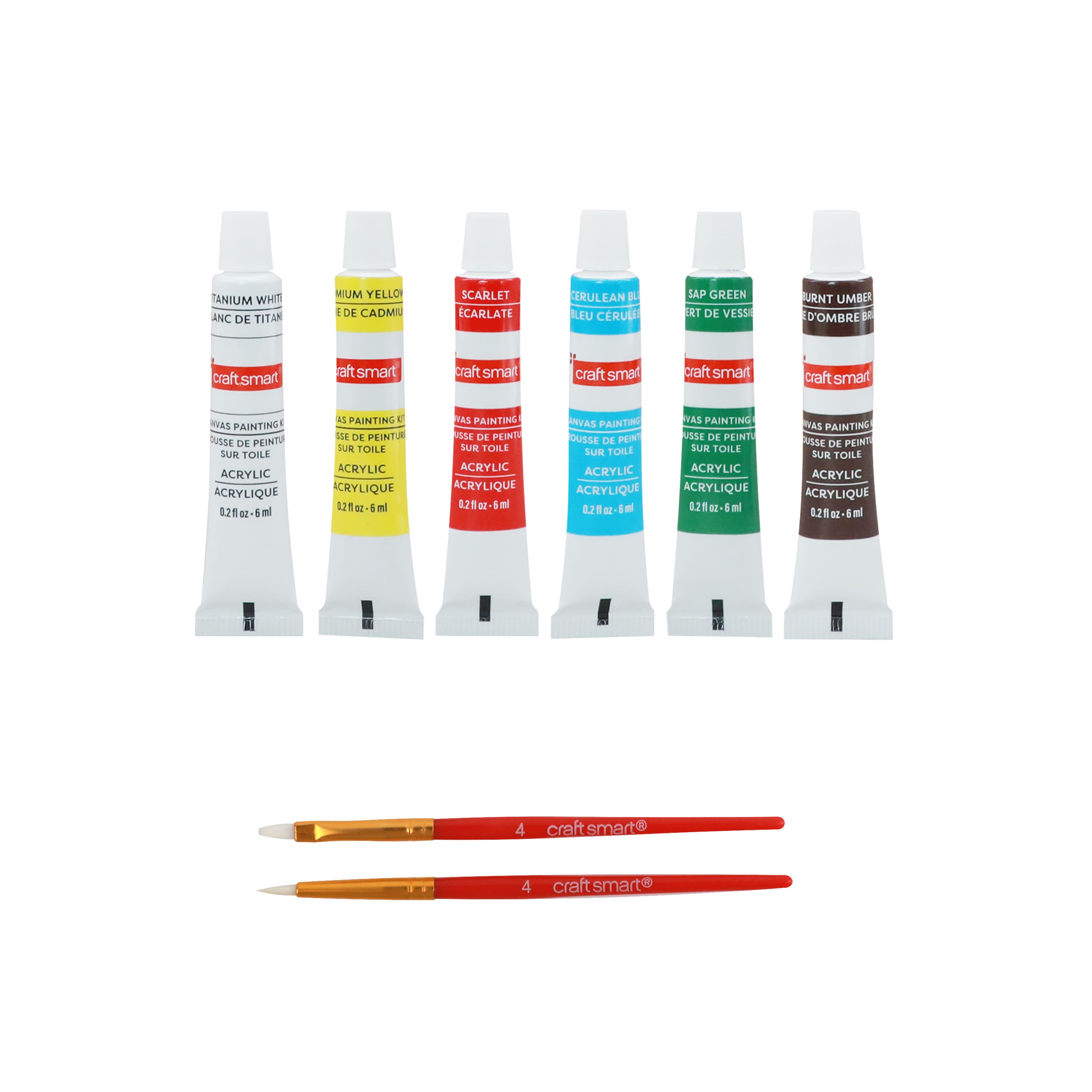 4&#x22; x 4&#x22; Bows Canvas Painting Kit by Craft Smart&#xAE;