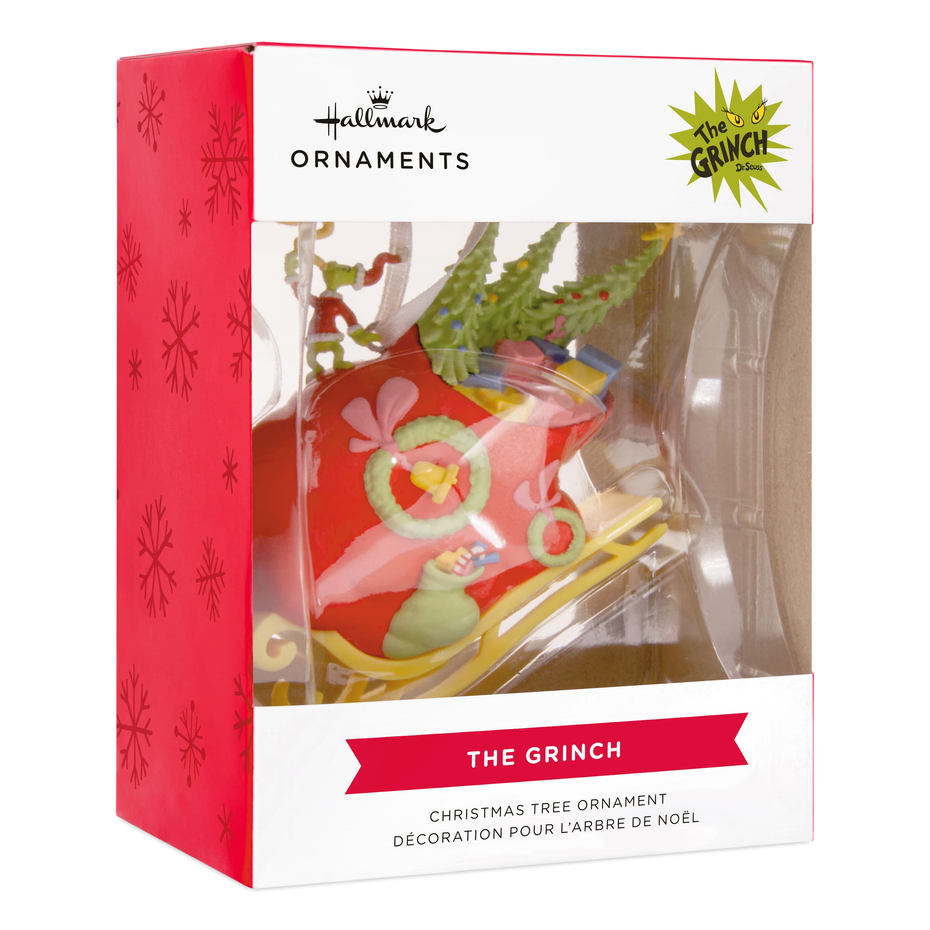 Hallmark Dr. Seuss's How the Grinch Stole Christmas!™ 3.75" Grinch on Sleigh Ornament