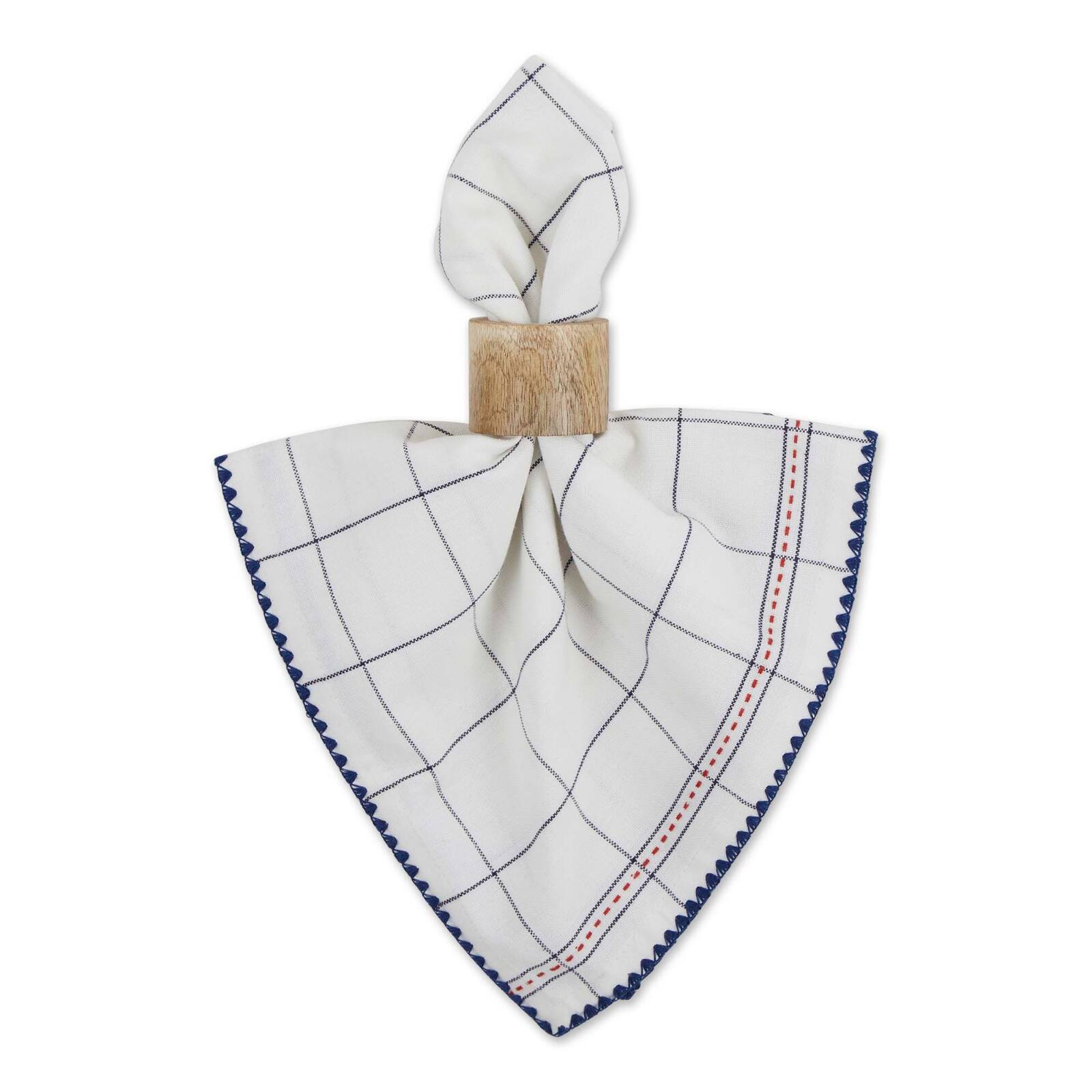 Kitchen Windowpane Embellished Napkin, 4ct.