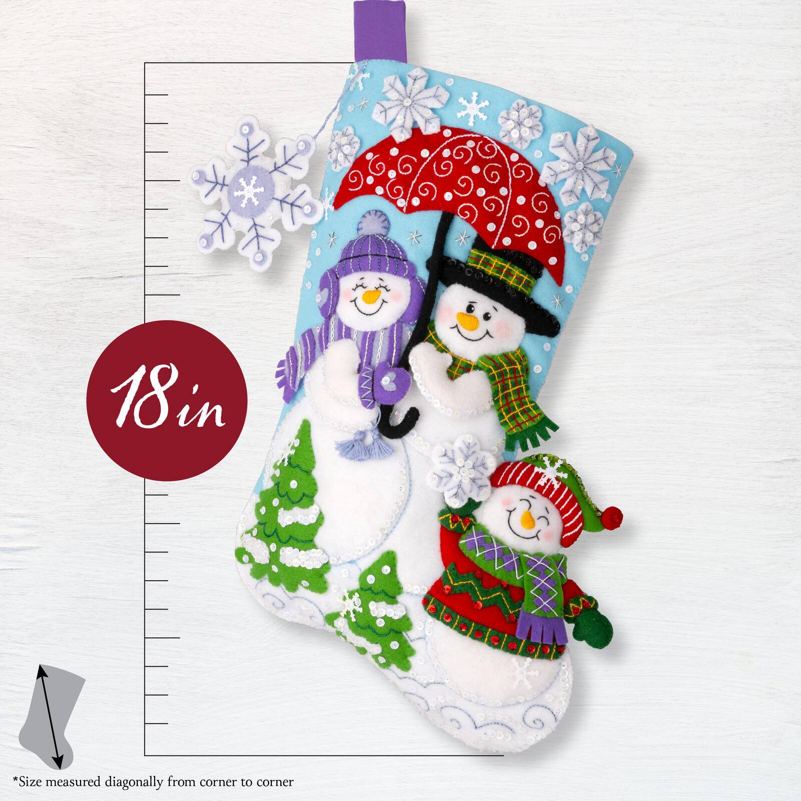 Bucilla&#xAE; Frosty Family Felt Stocking Kit