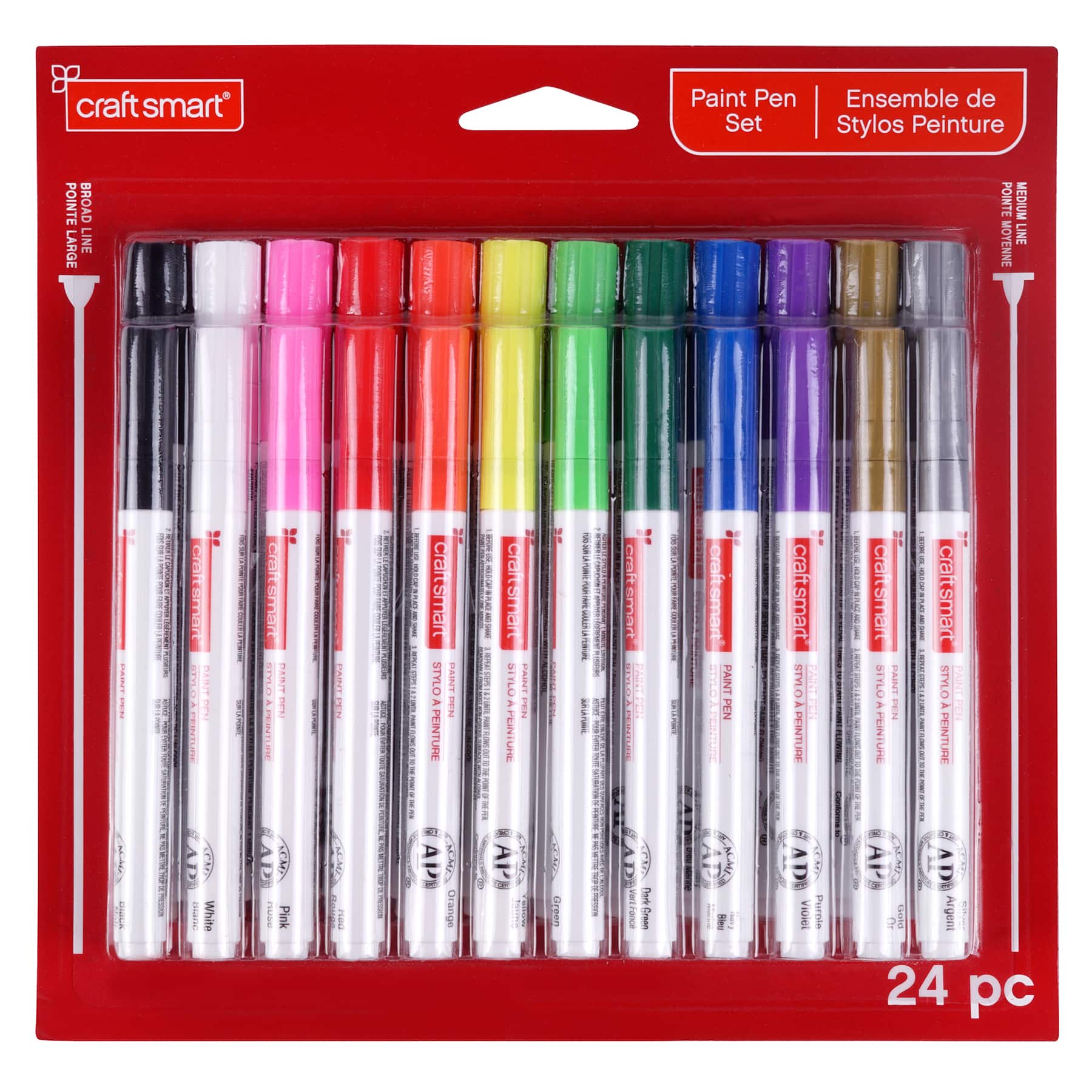 Craftsmart 621361 Multi Surface Premium Oil Based Paint Pens Set