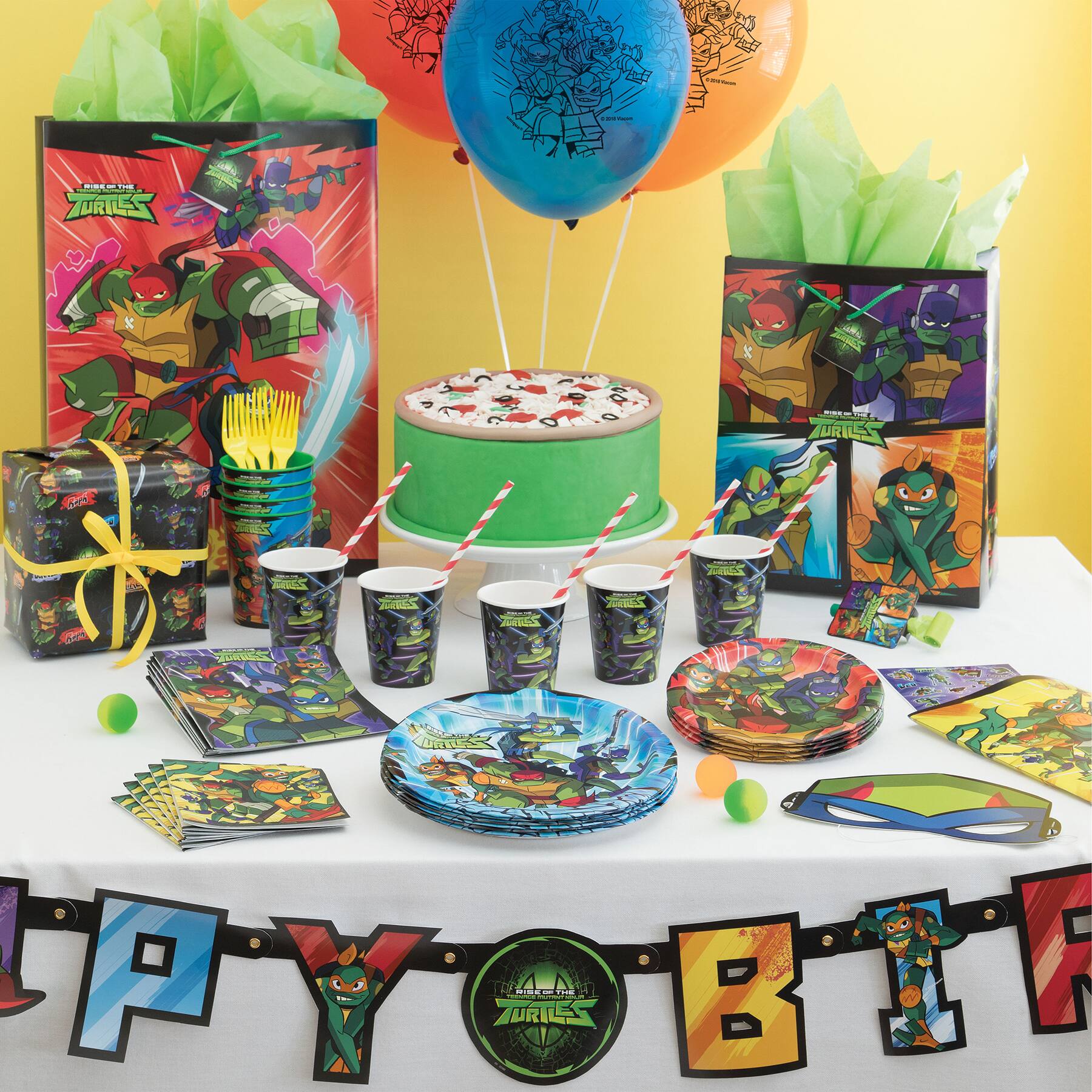 Teenage mutant ninja turtles Birthday Party Favor Goody Gift candy Bags 54pc set 