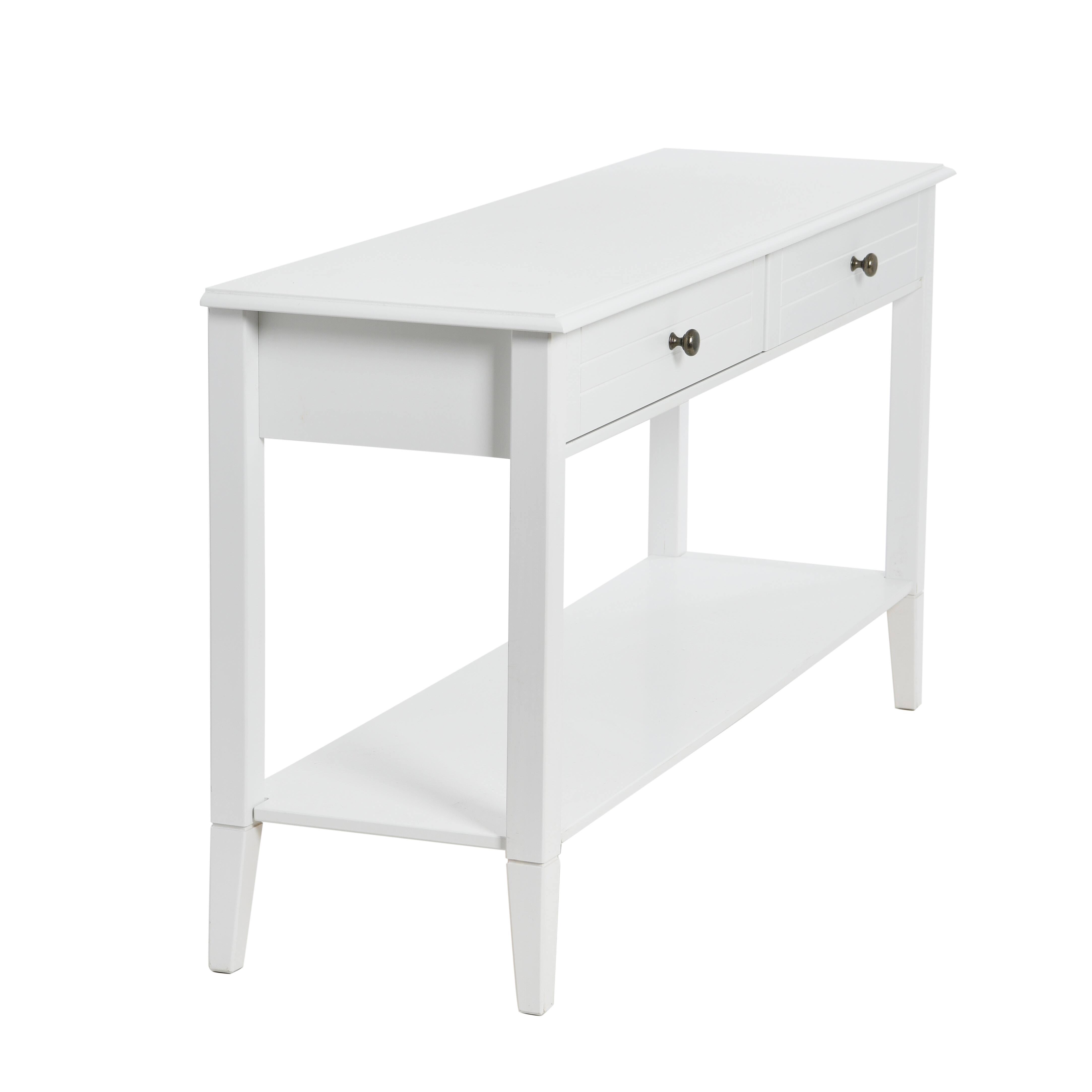Hello Honey® Pleasantville White Console Table with 2 Drawers