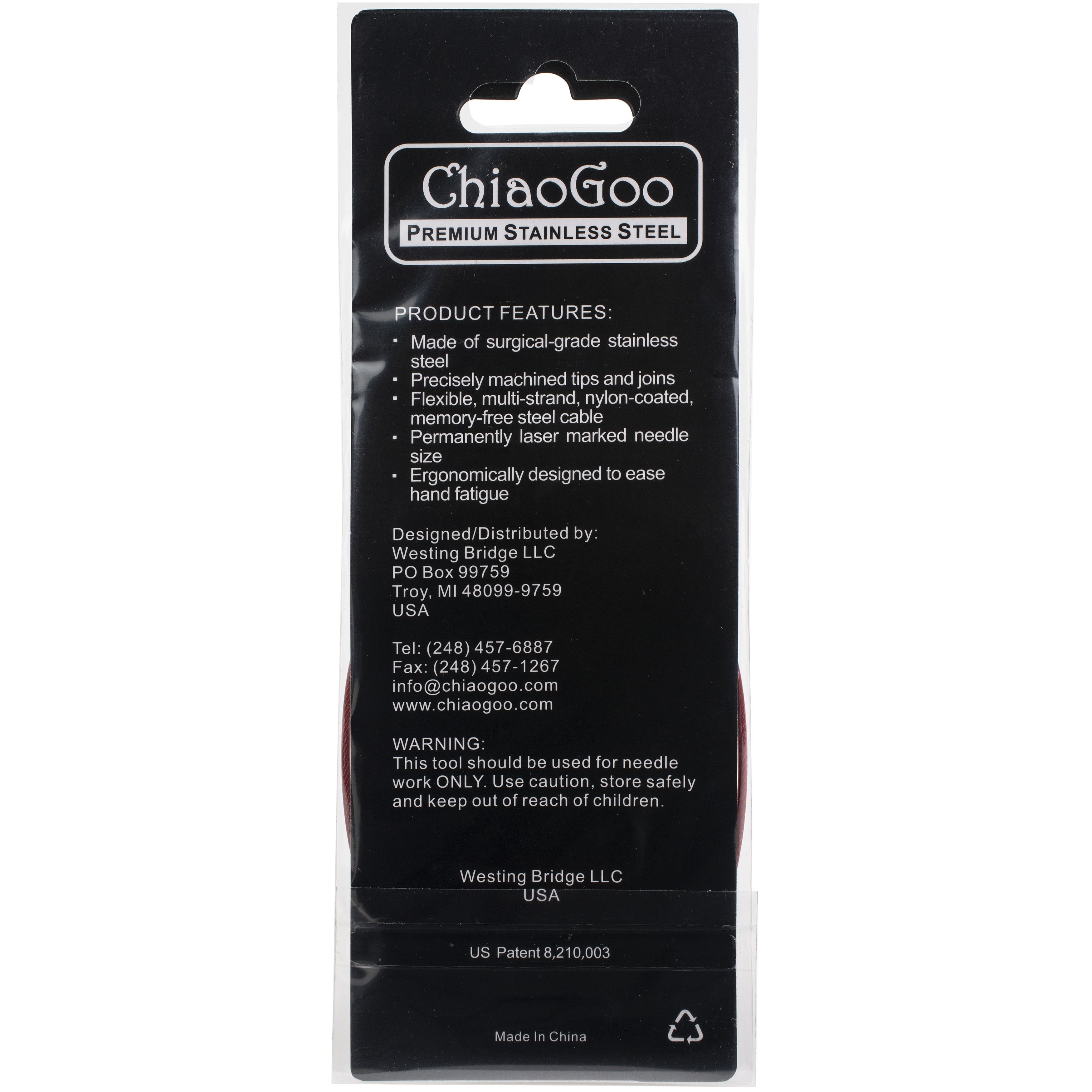 ChiaoGoo RED Lace&#x2122; 24&#x22; Stainless Circular Knitting Needles