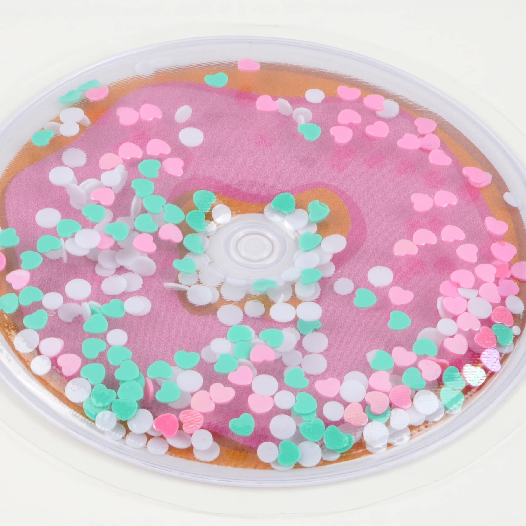 Pink Donut Confetti Shaker Sticker by Creatology&#x2122;