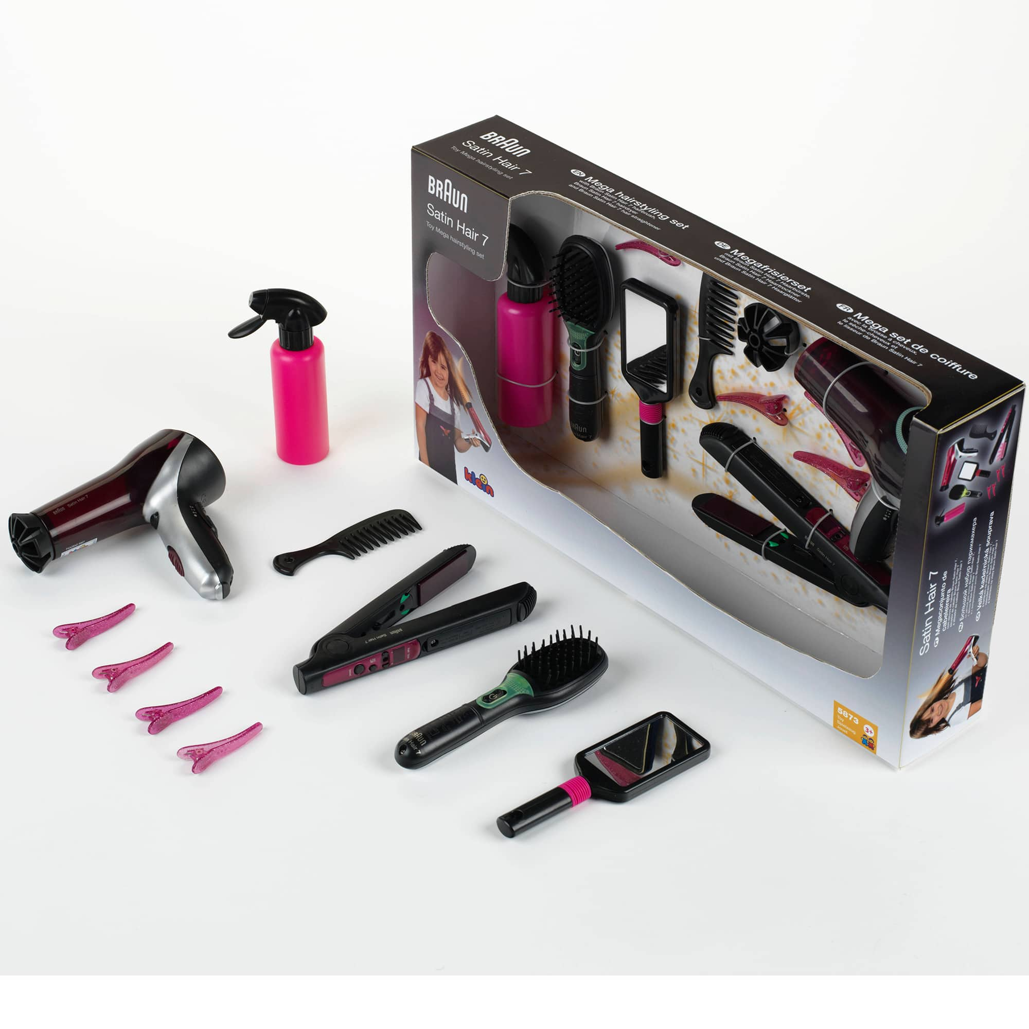 Theo Klein Barun Satin Hair 7 Toy Mega Hairstyling Set