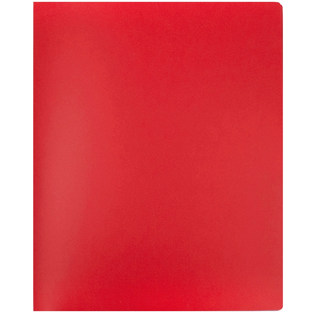 JAM Paper Heavy Duty Plastic 4-Pocket Folder, 2ct.